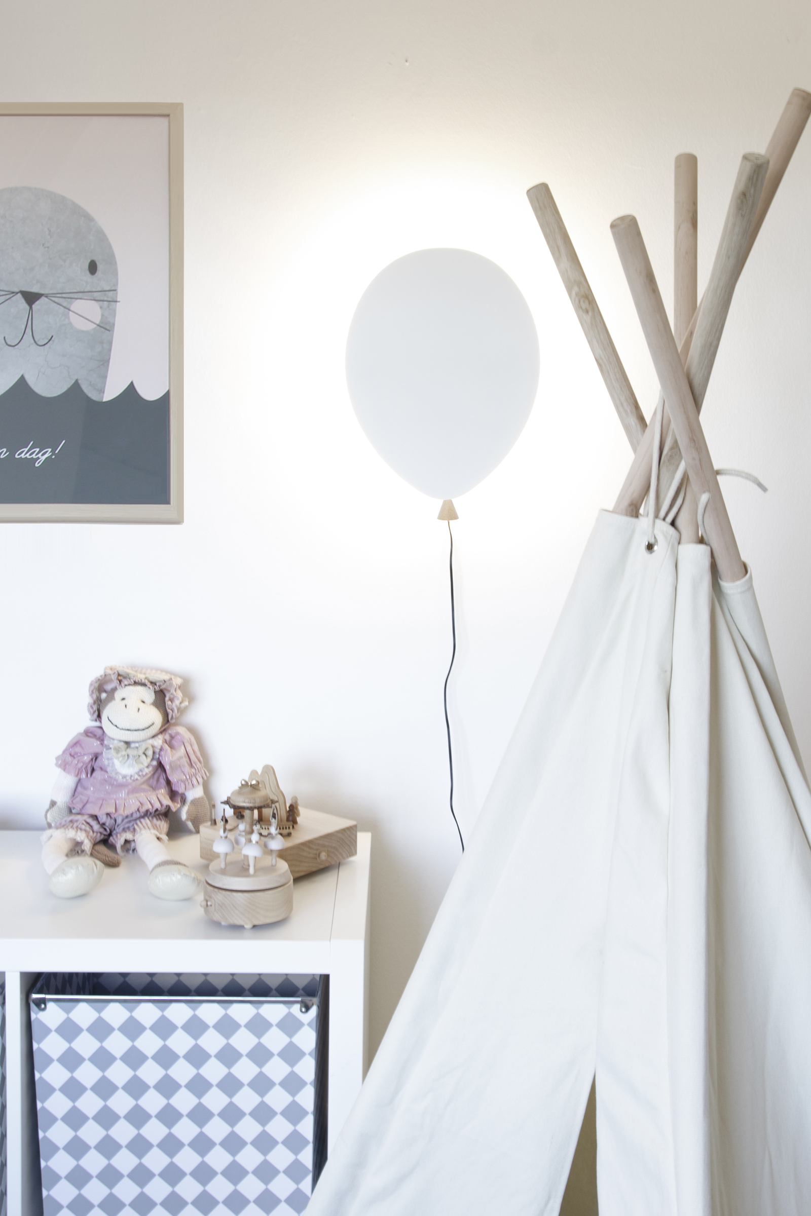 Globen Lighting Balloon Vegglampe Hvit