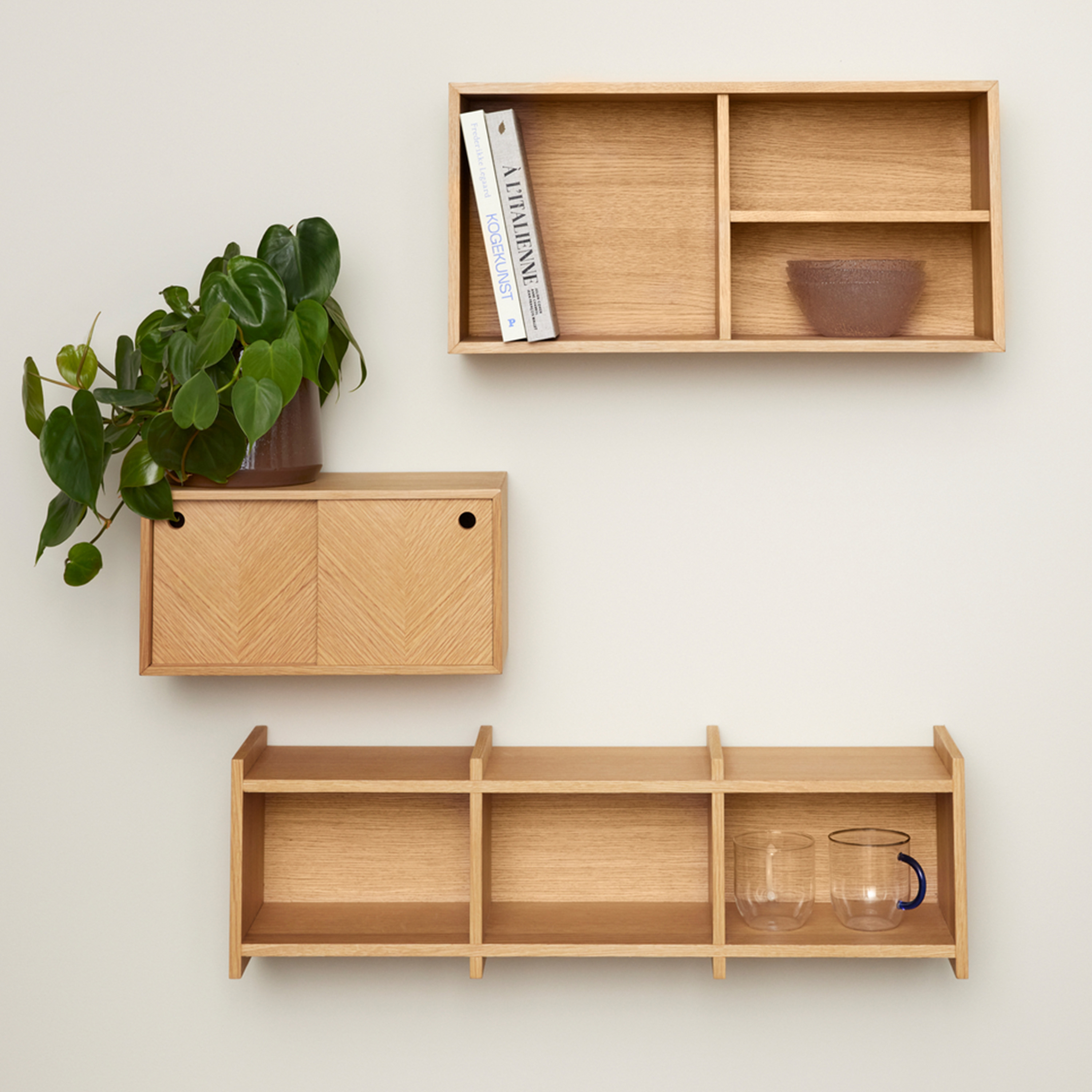 Hübsch Focal Regaleinheit Natural 80x23