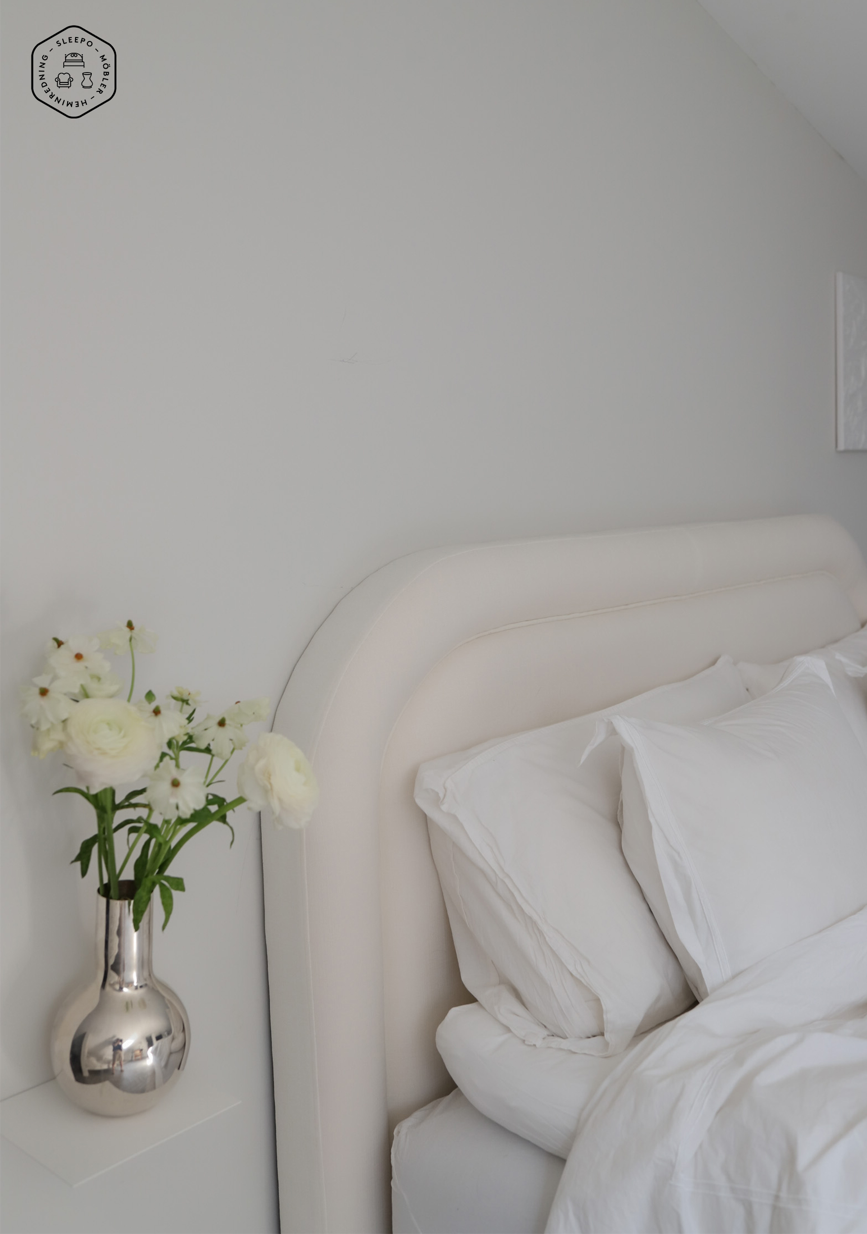 Sleepo Collection Celine Sänggavel Vit 180cm