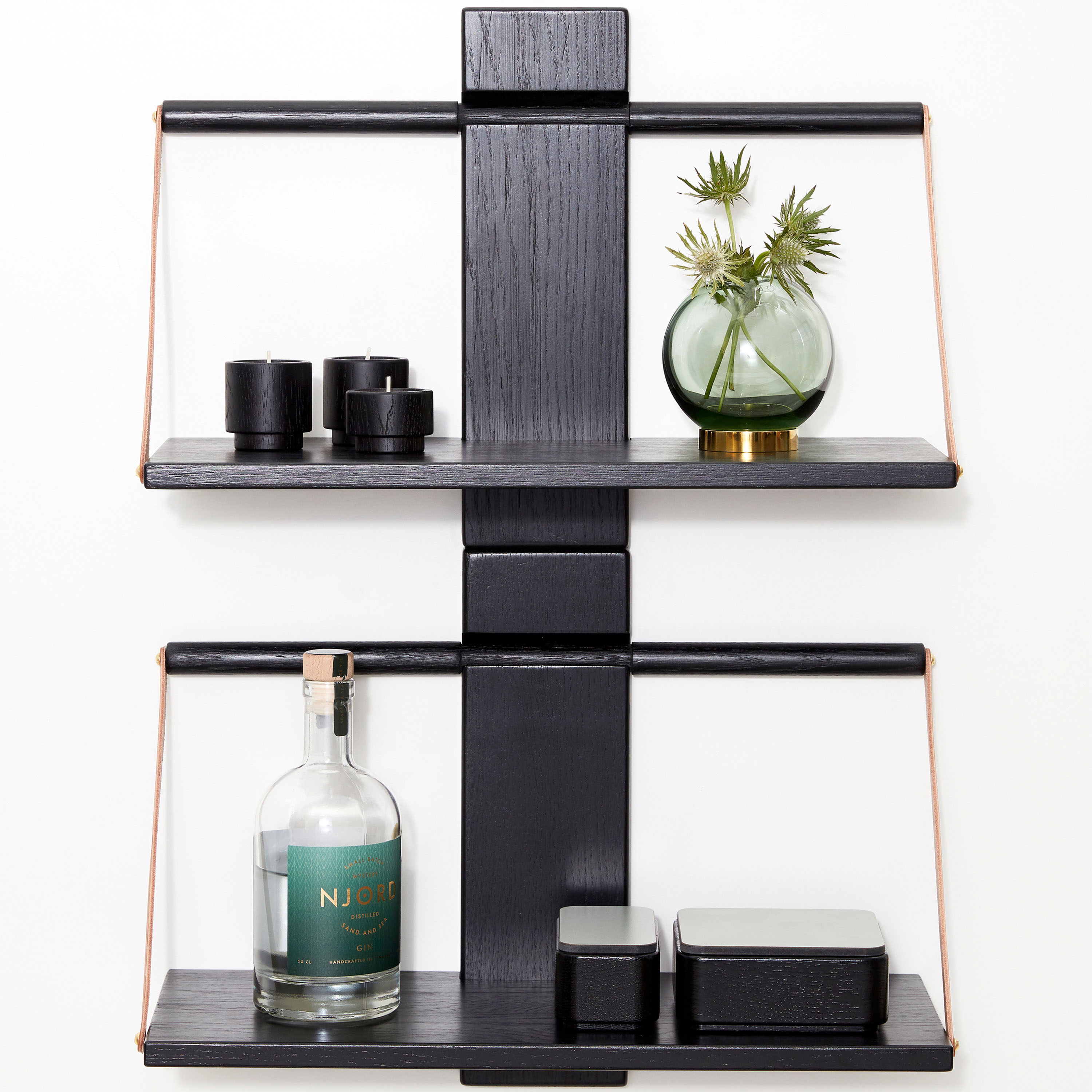 Andersen Furniture Wood Wall Vegghylle Svart Liten