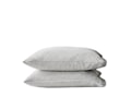 Örngott Linne Grey/White 50x60 2-pack