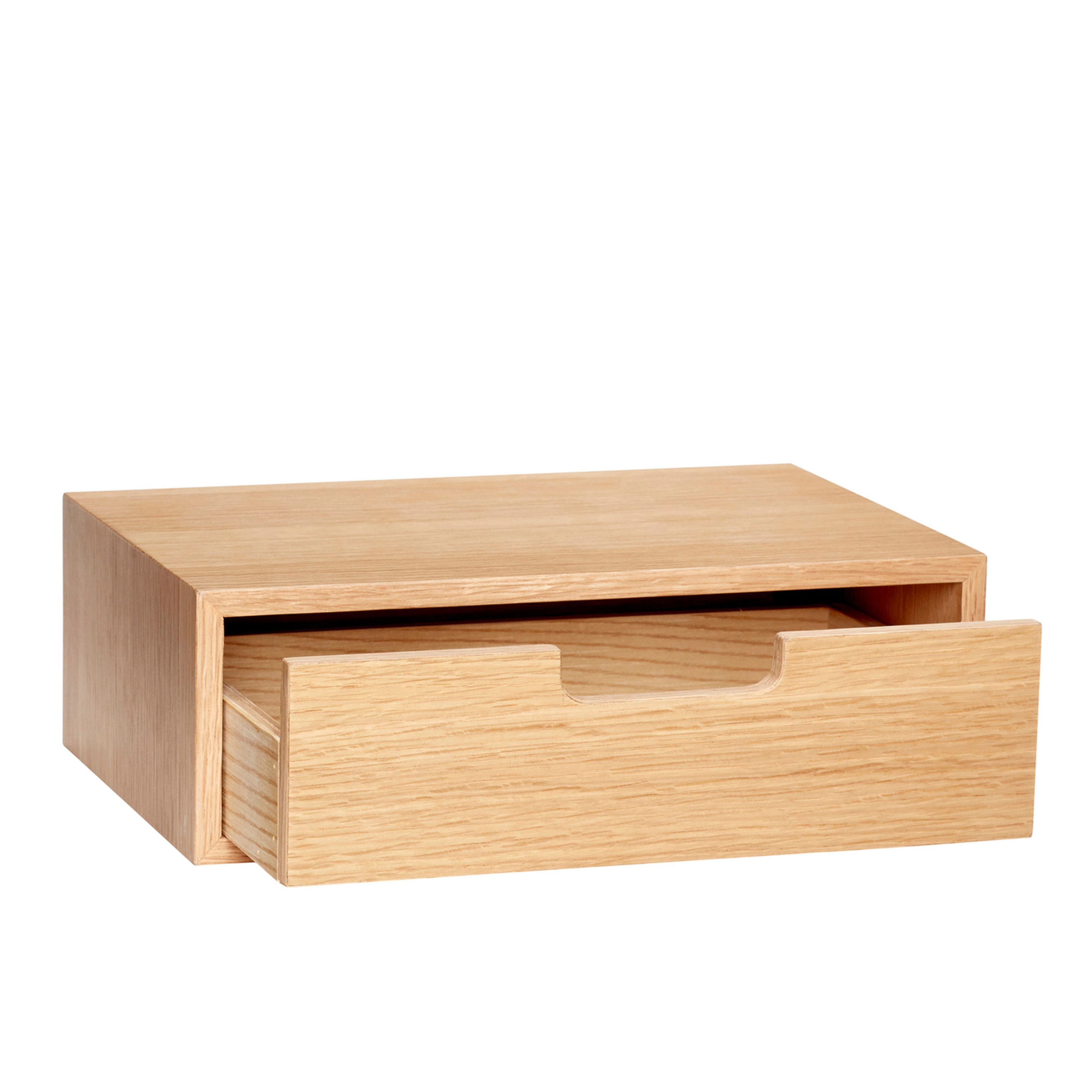 Hübsch Hide Schrank Box Natural 30cm