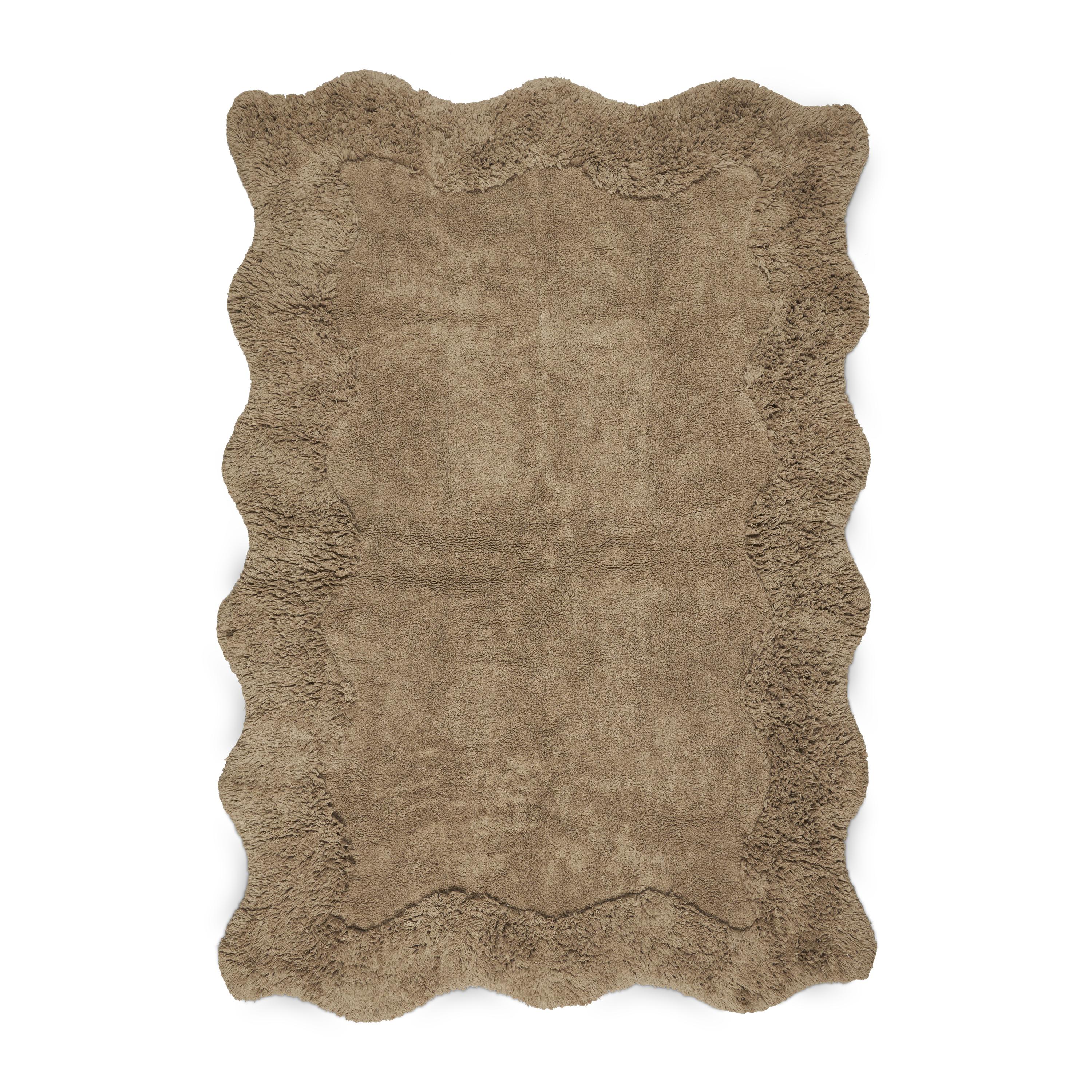 Boel & Jan - Curly Puuvillamatto 160x230 Beige - 100% Bomull - Puuvillamatot