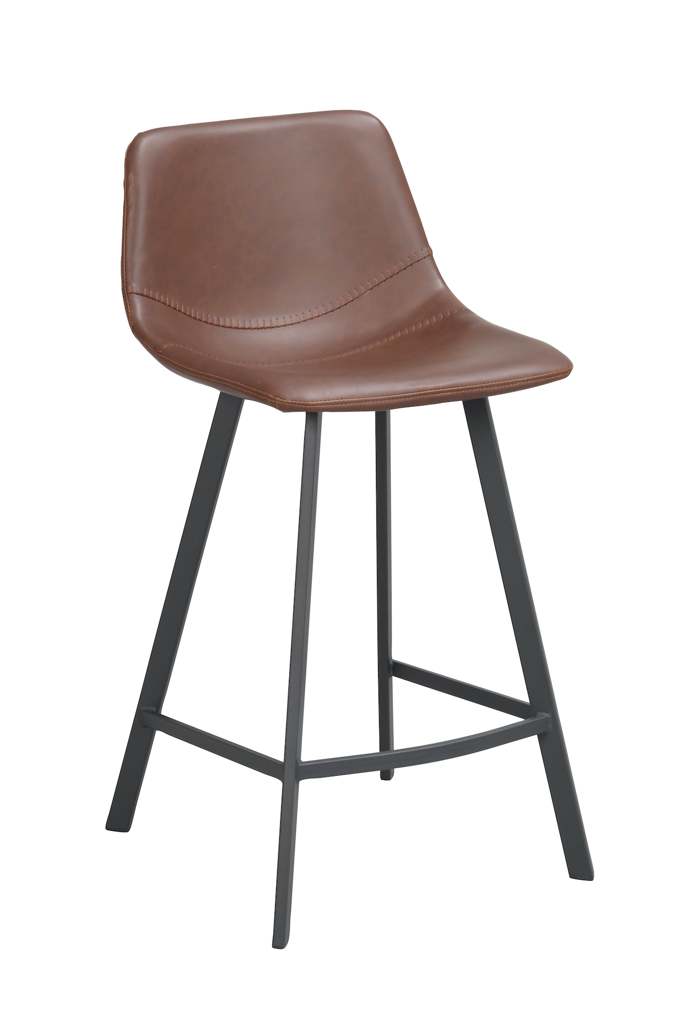 2-pack Rowico Home - Auburn Barstol Konstläder Brun
