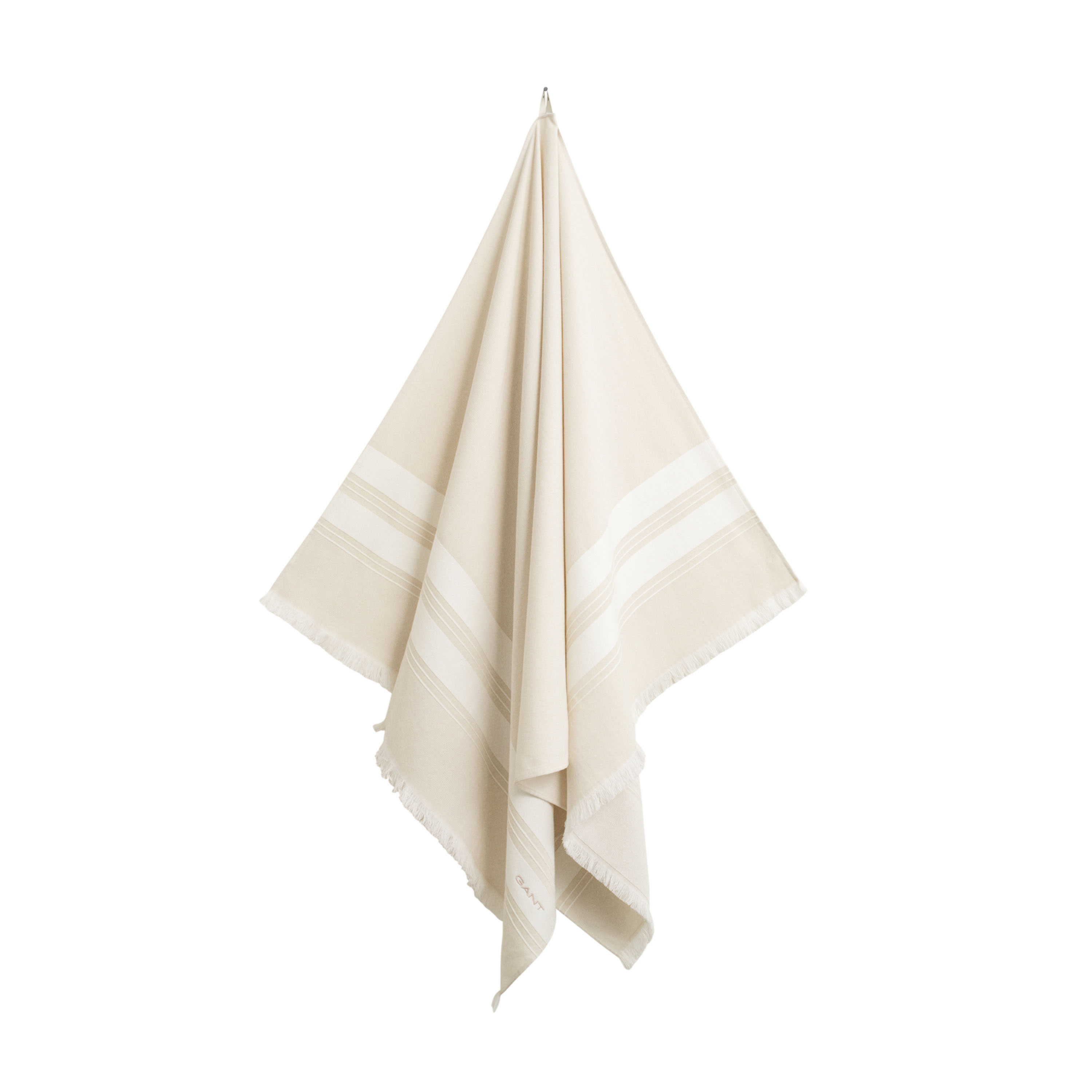 Stripe Hamam Strandhåndkle Faded Beige