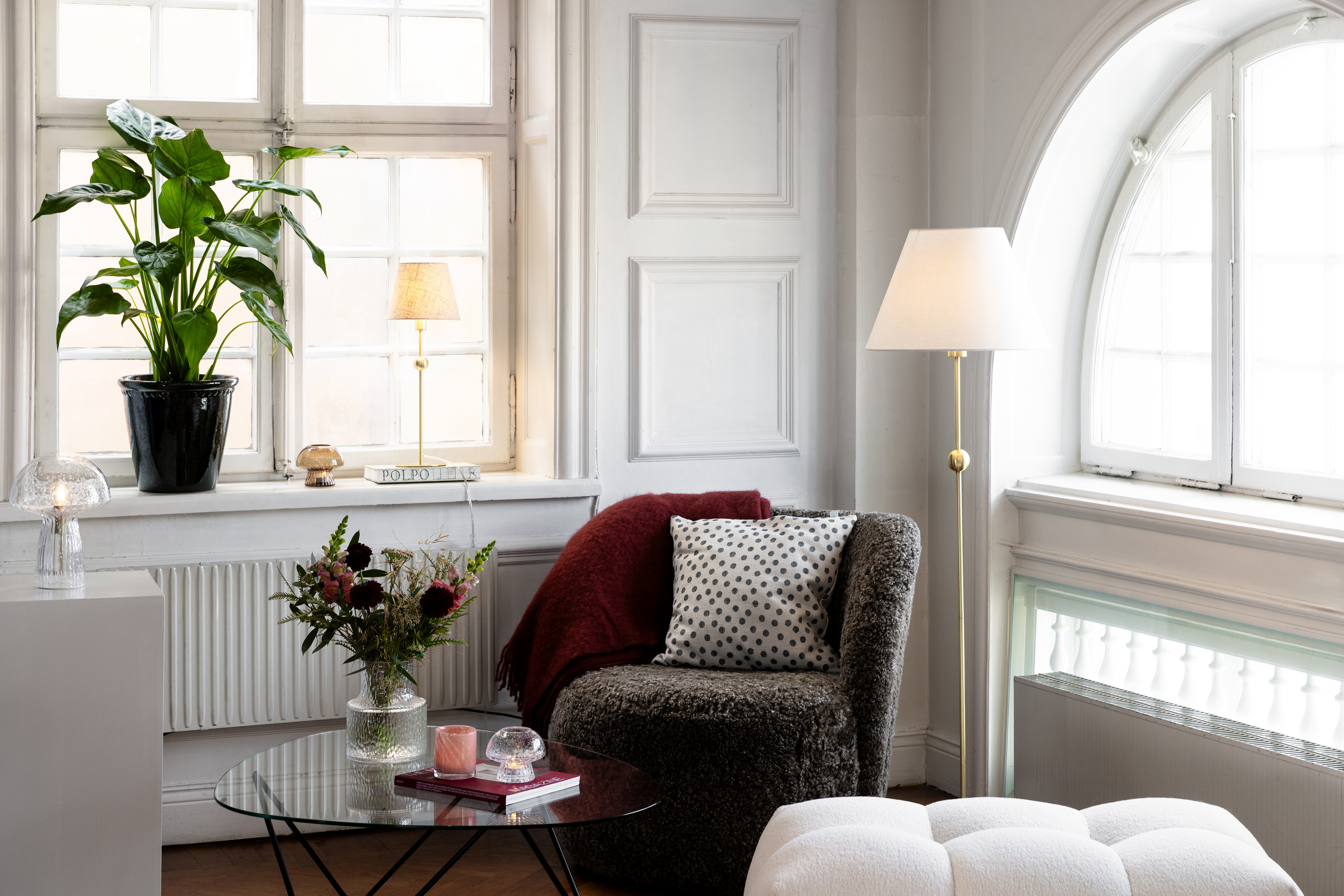 Globen Lighting Sigrid Lampunvarjostin Valkoinen 40 cm