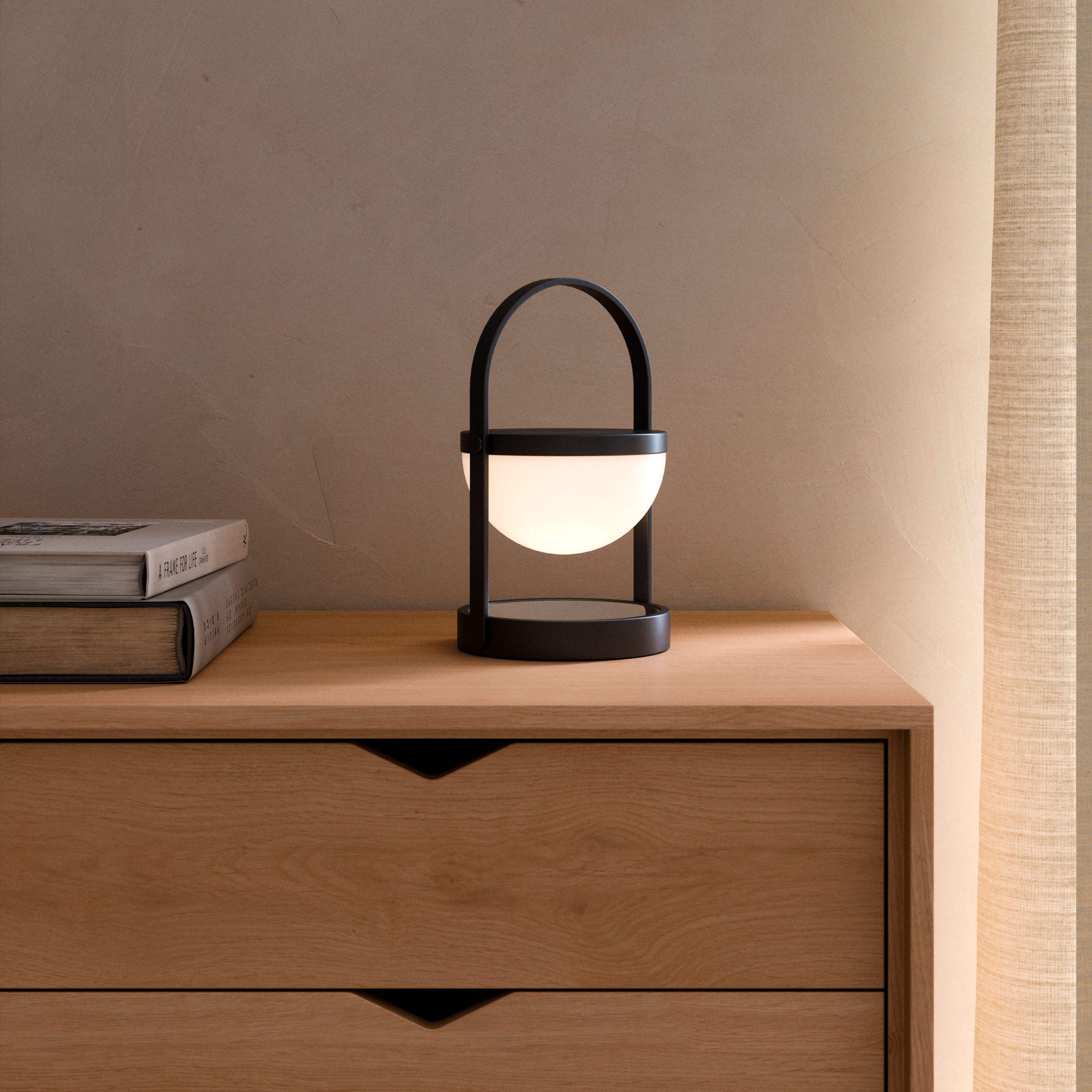 Andersen Furniture A-Flash Bærbar Lampe Svart 22cm