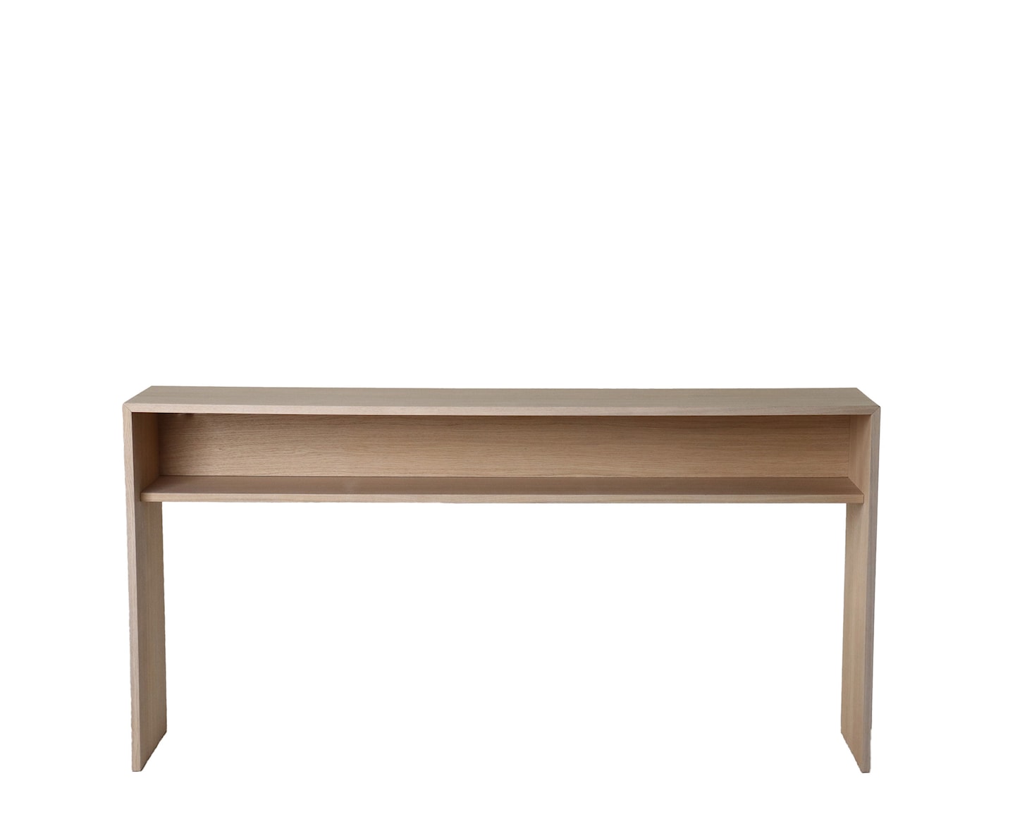 Sleepo Collection Esme Konsolbord med Hylla Vitoljad Ek 160cm