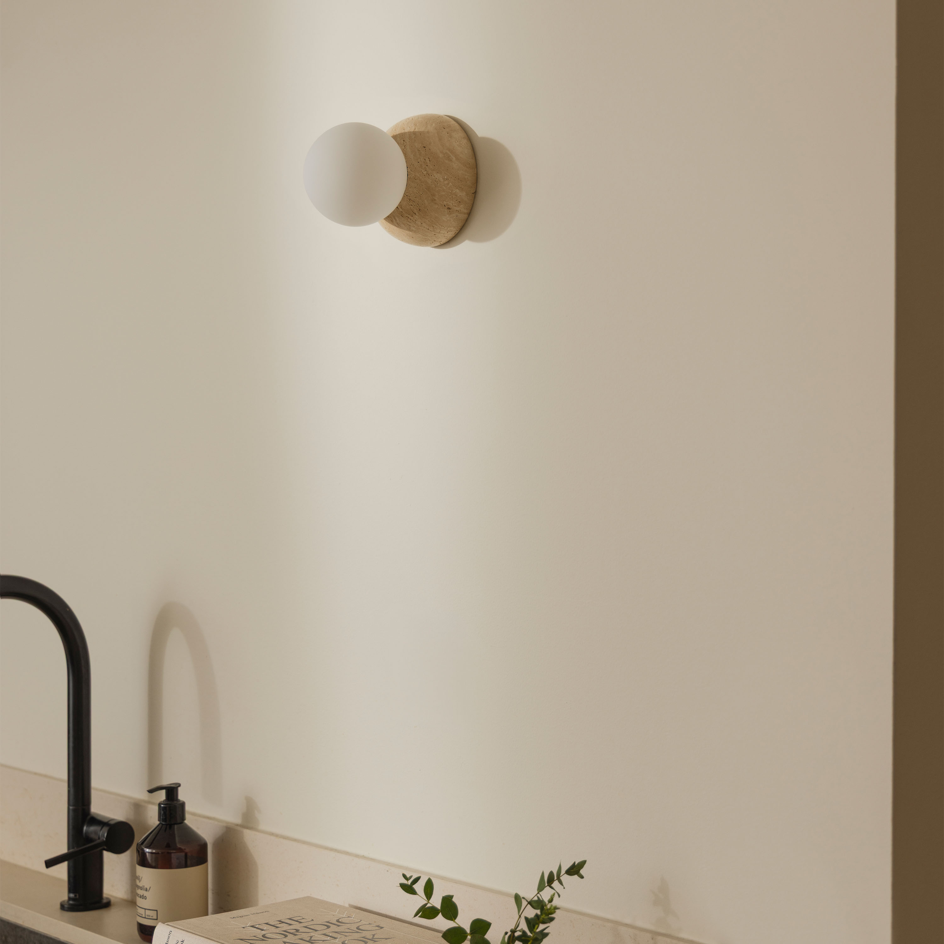 Globen Lighting Torrano Wandlampe Beige/Weiß