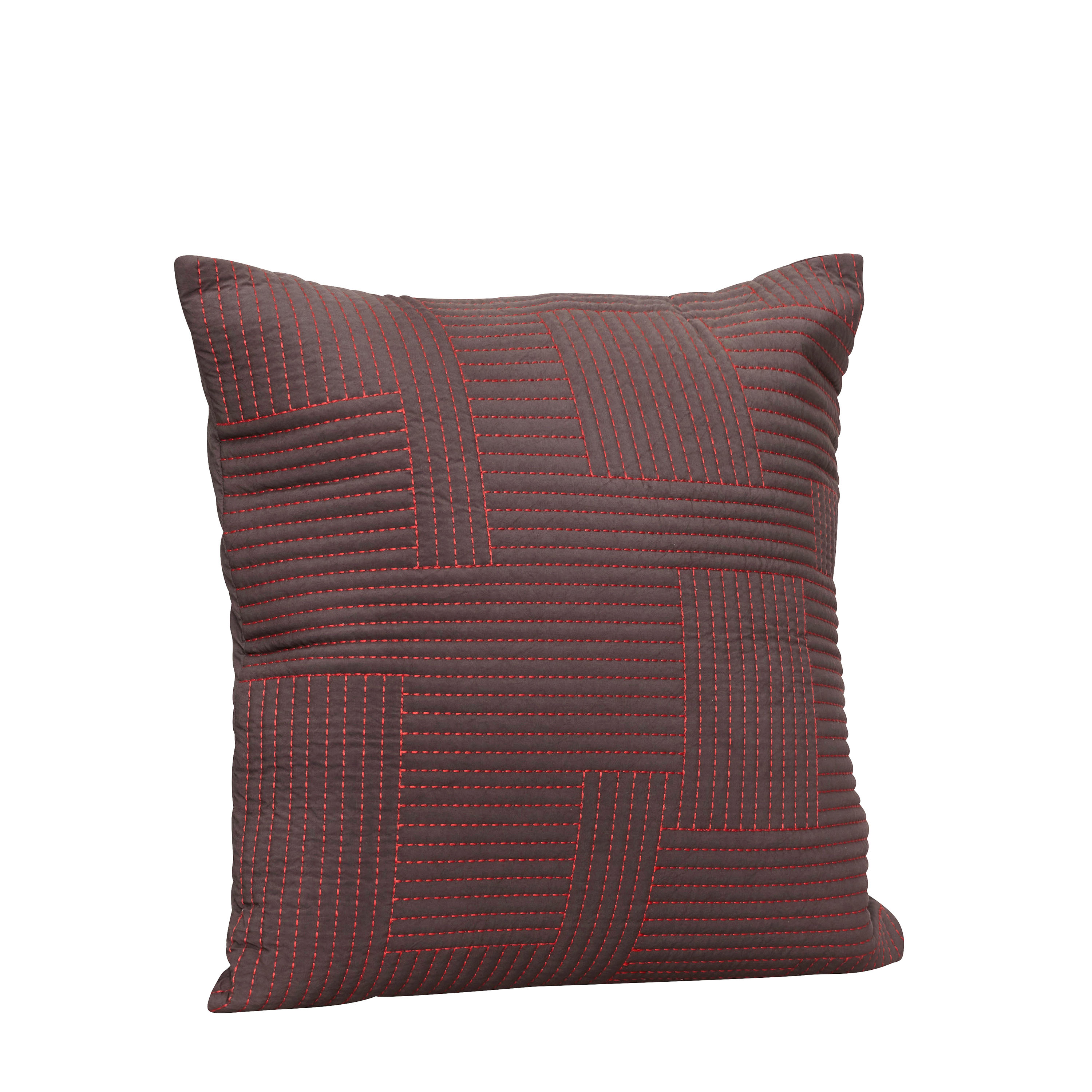 Floy Kissen Brown Red 60x60