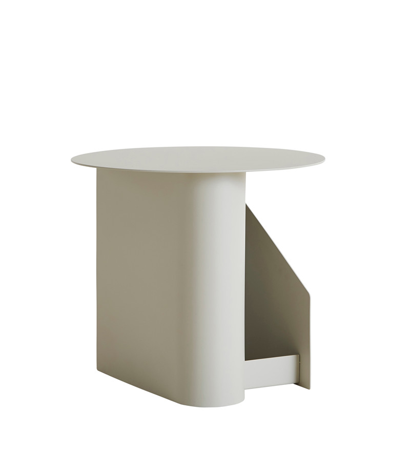 Sentrum Sidobord Warm Grey Ø40