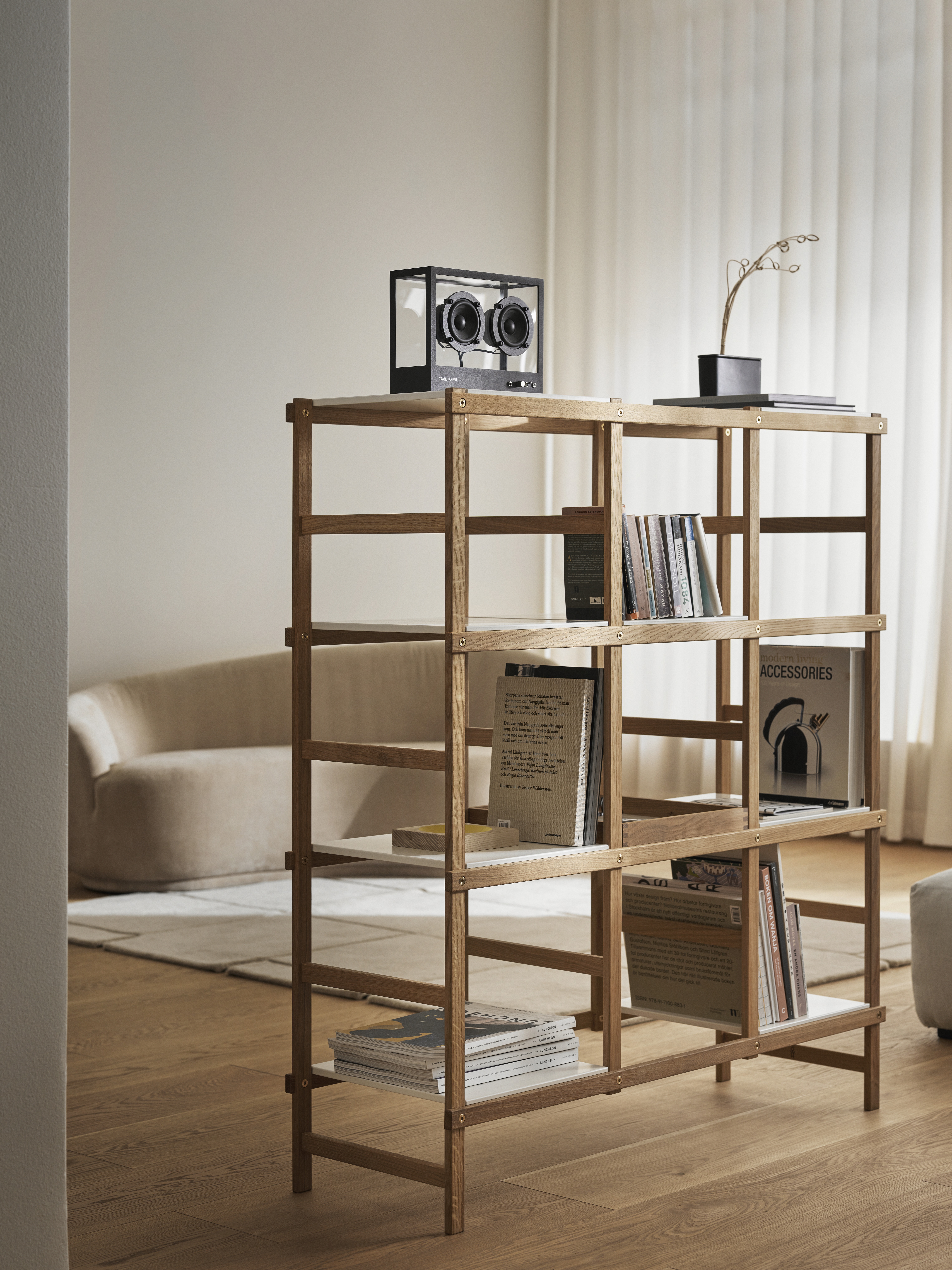 Design House Stockholm Frame Hylla High Oak/White