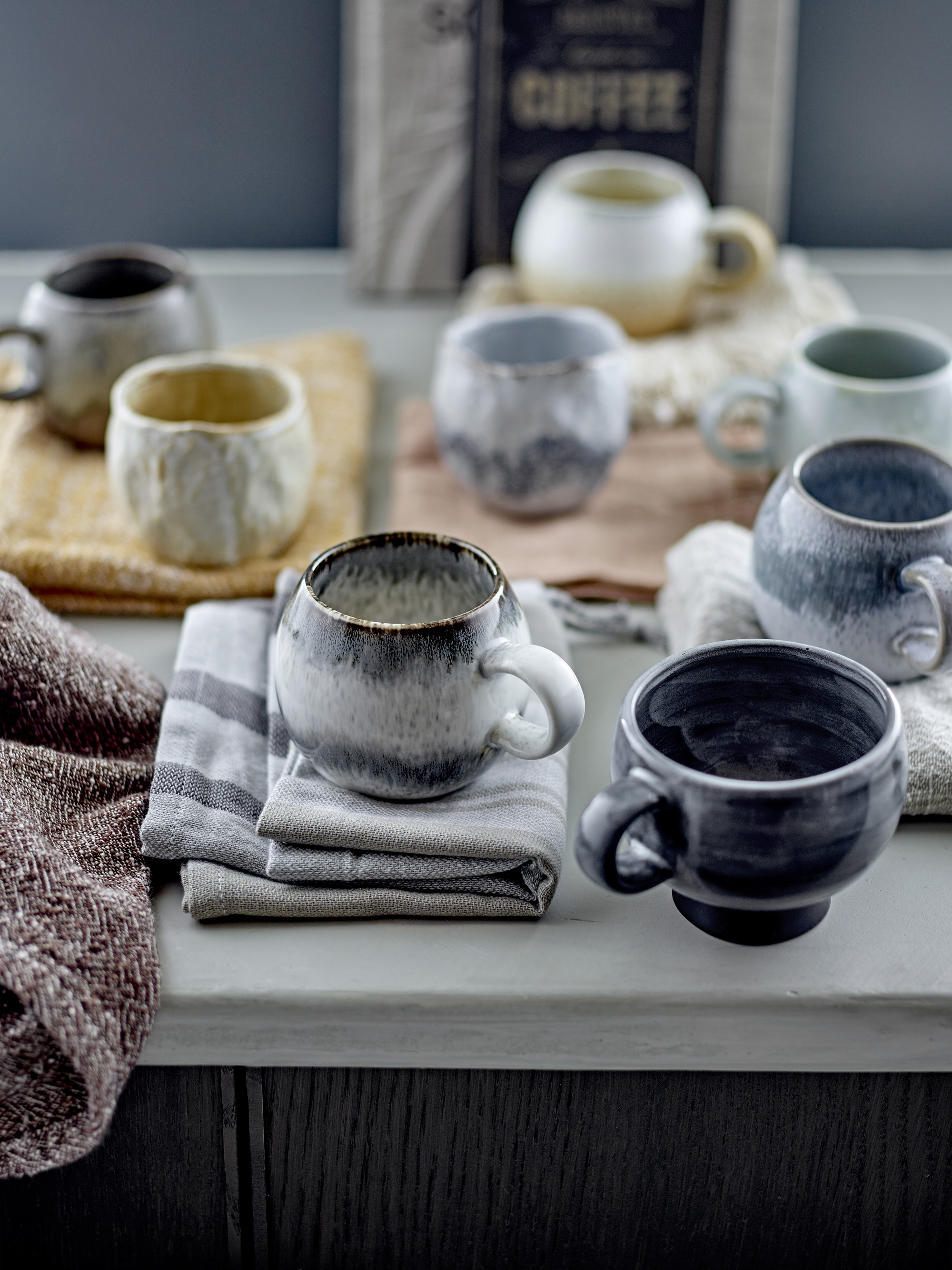 Bloomingville Paula Kopp Grau 4er-Pack