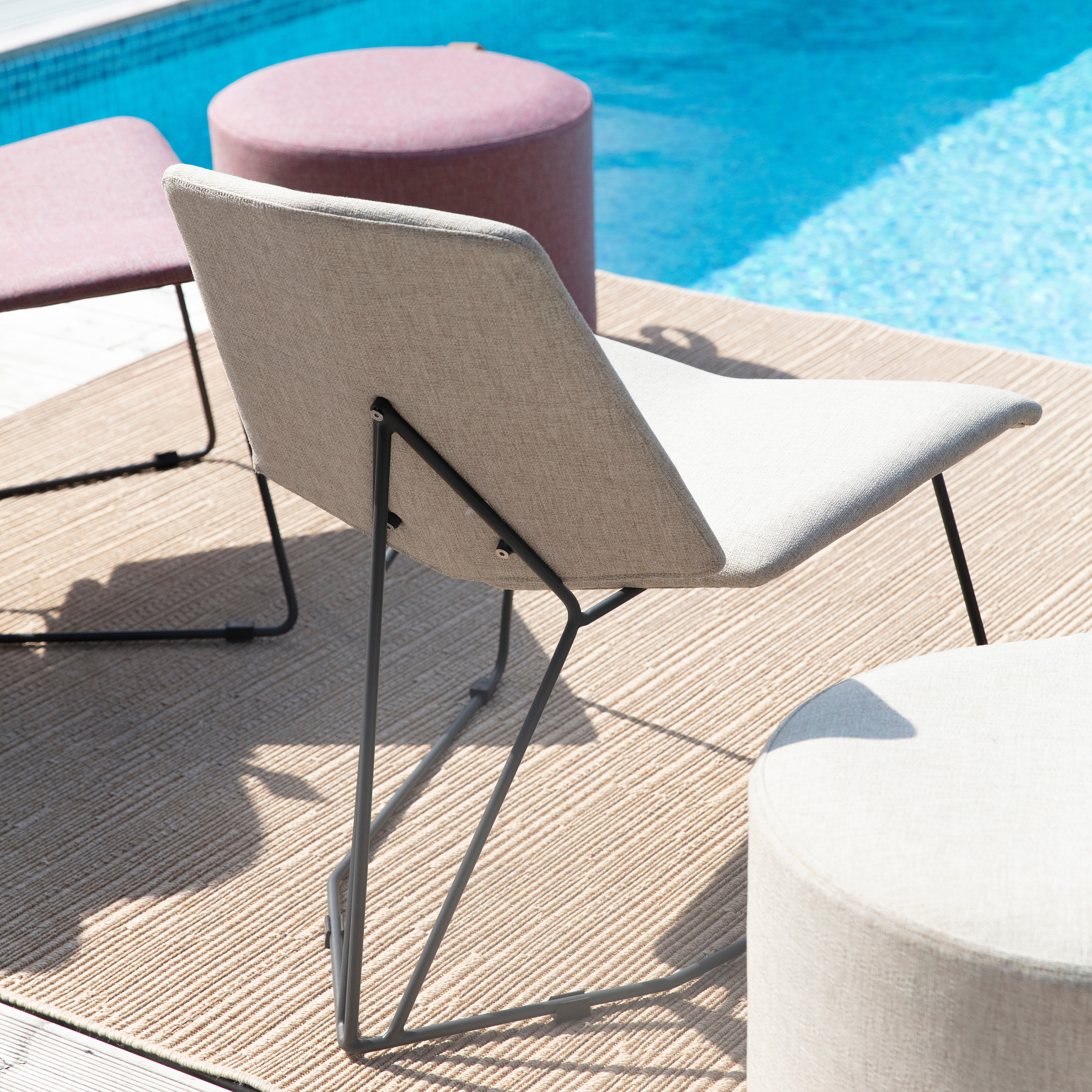 Brafab Pollux Loungestol Antracit/Sand