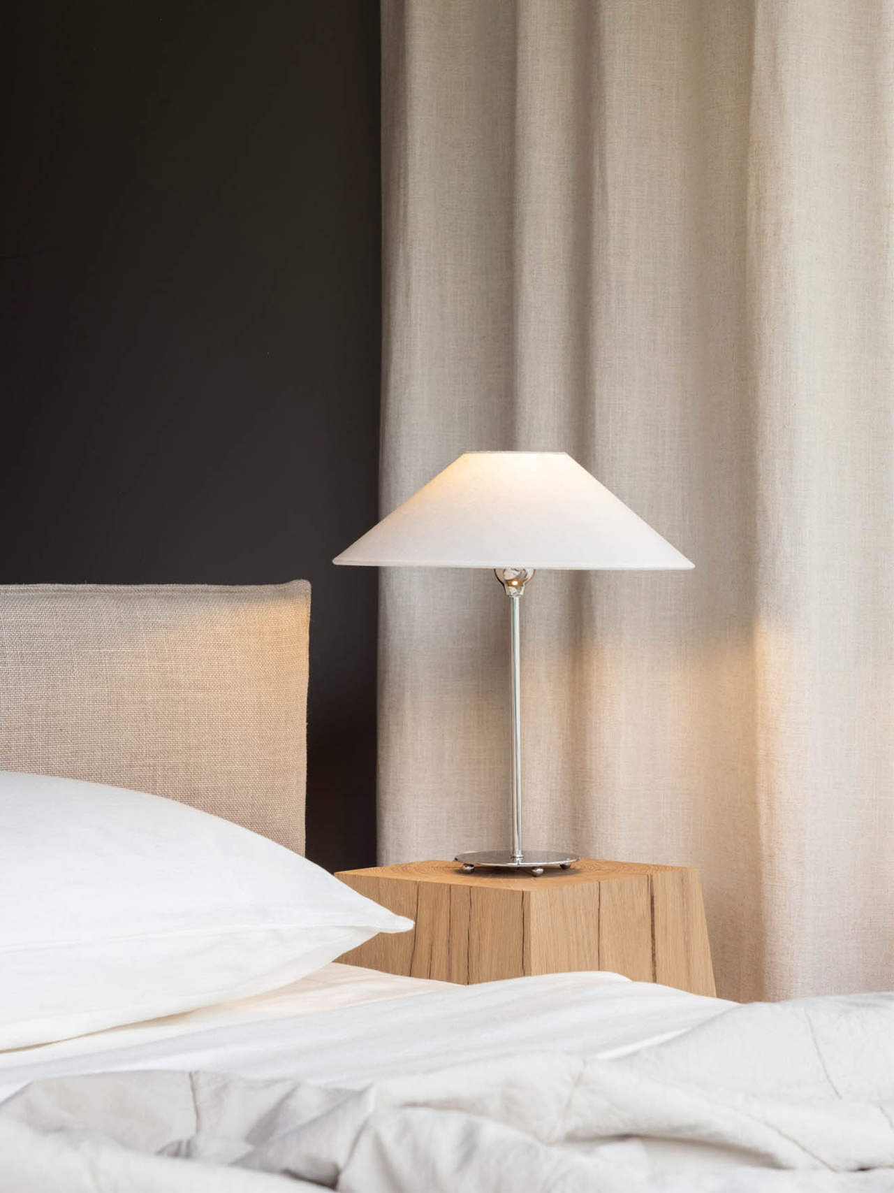 Watt &amp; Veke Line Lampfot Silver 35cm