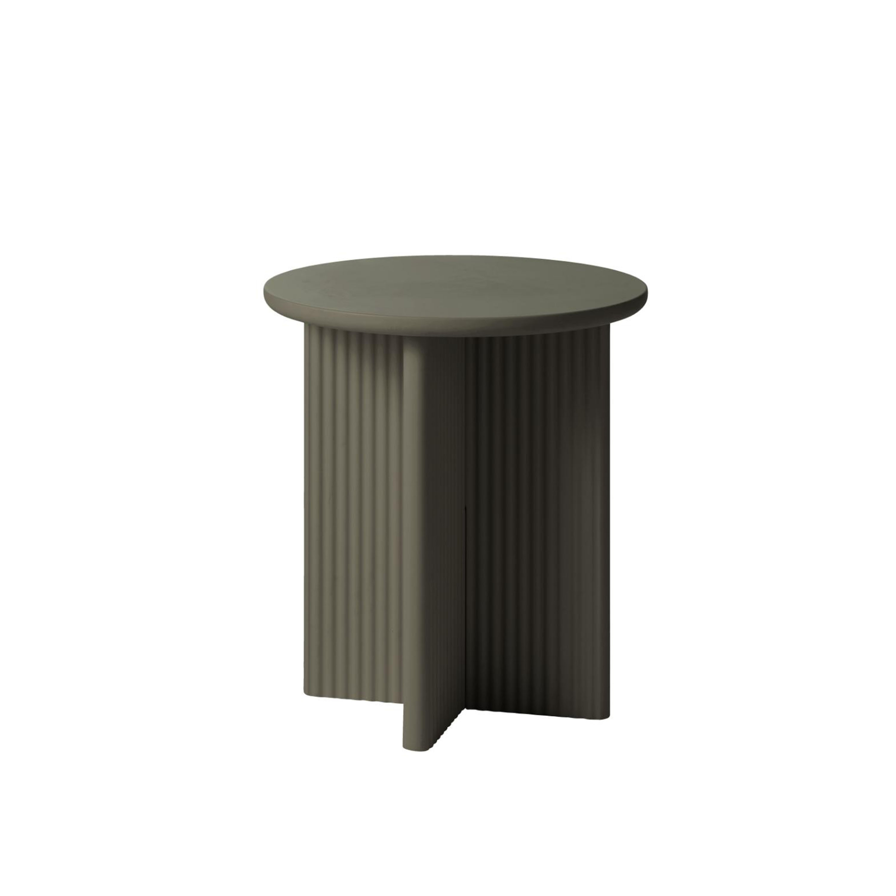 Mona Sidobord Olive Grey Ø50