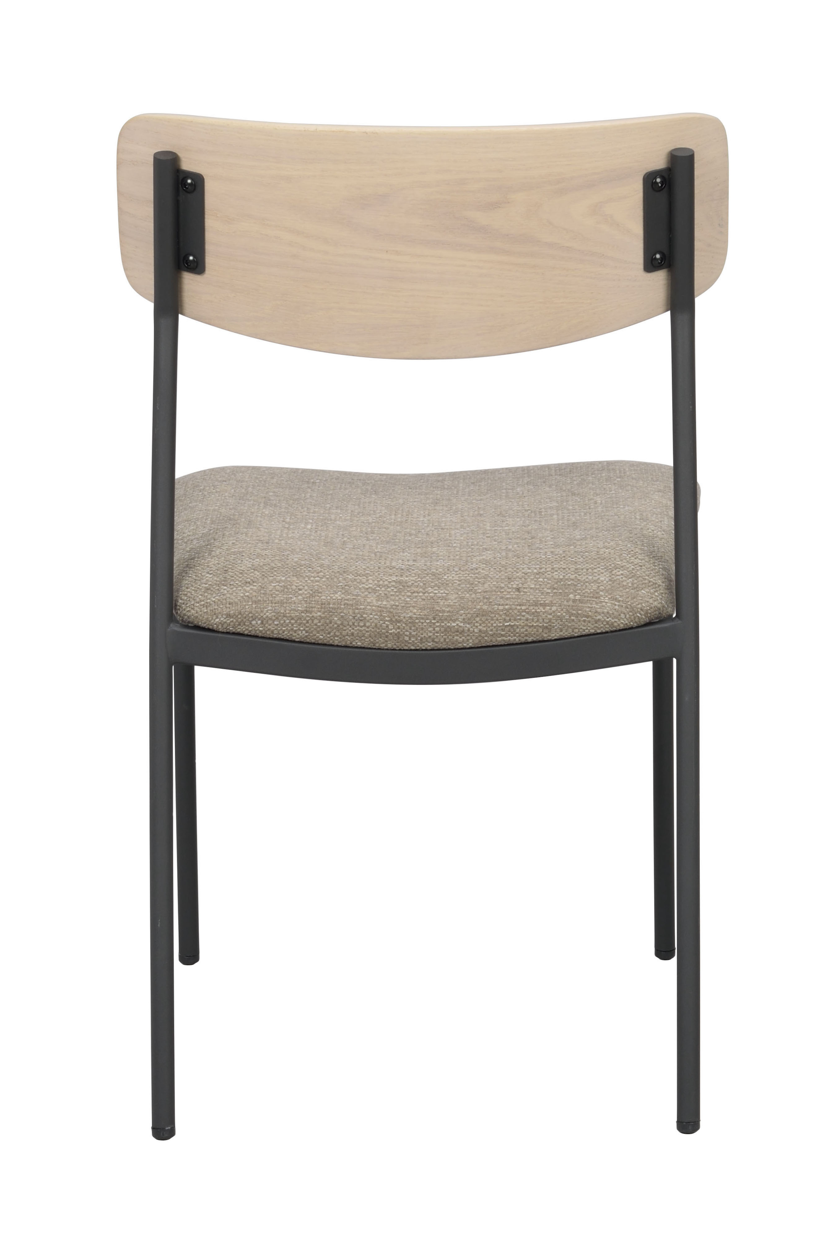 Rowico Home Maymont Esszimmerstuhl Weiß Pigmentierte Eiche/Dunkelbeige/Schwarz