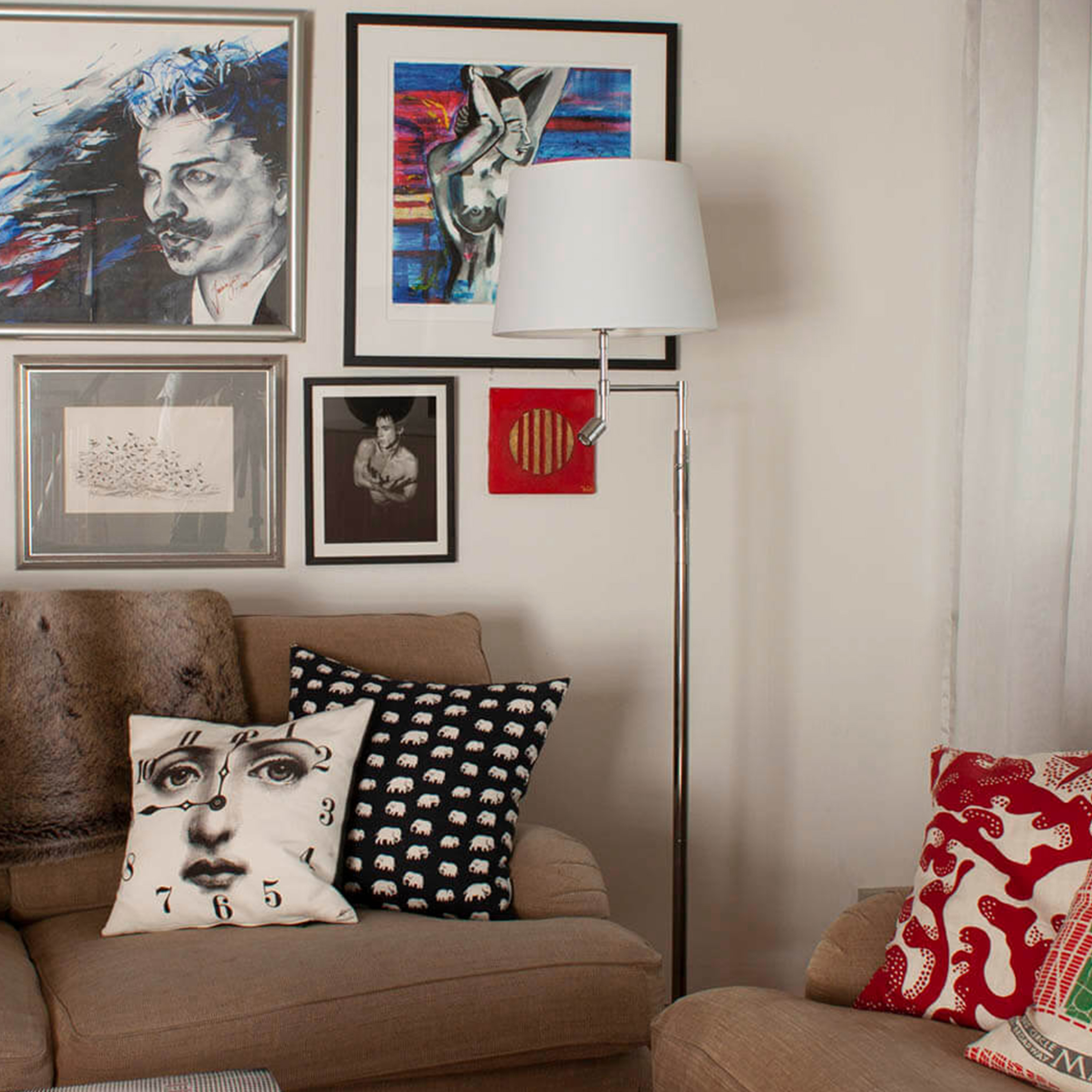 By Rydéns Orlando Golvlampa Krom/Vit 157cm