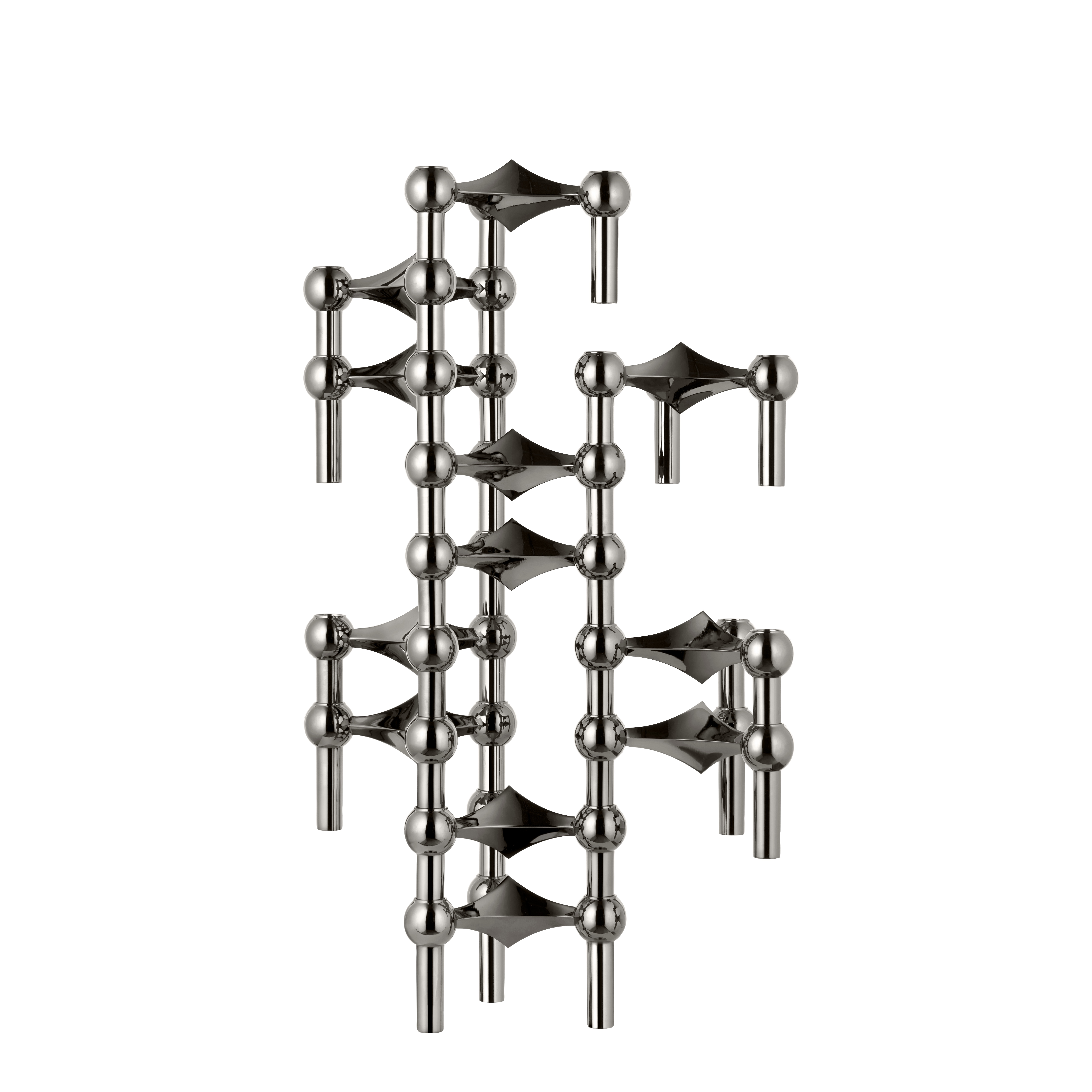 Stoff STOFF Nagel Ljusstake Black Chrome 3-pack