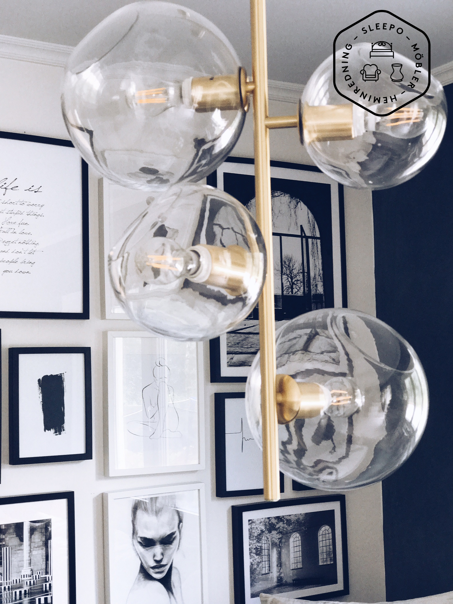 CO Bankeryd Göte Taklampa Mässing