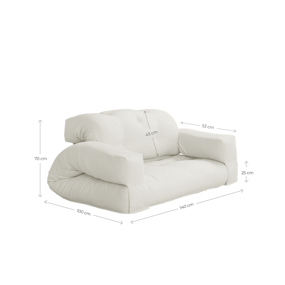 Karup Design Hippo Dagbädd Beige 140cm