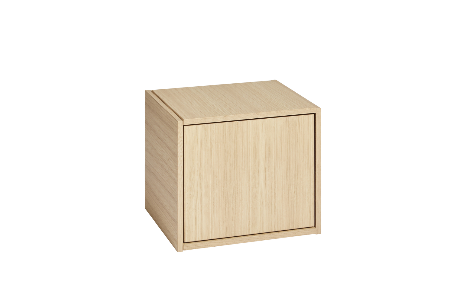 Woud - Bricks Cube Left Skåp White Oak 36x36 - Vit
