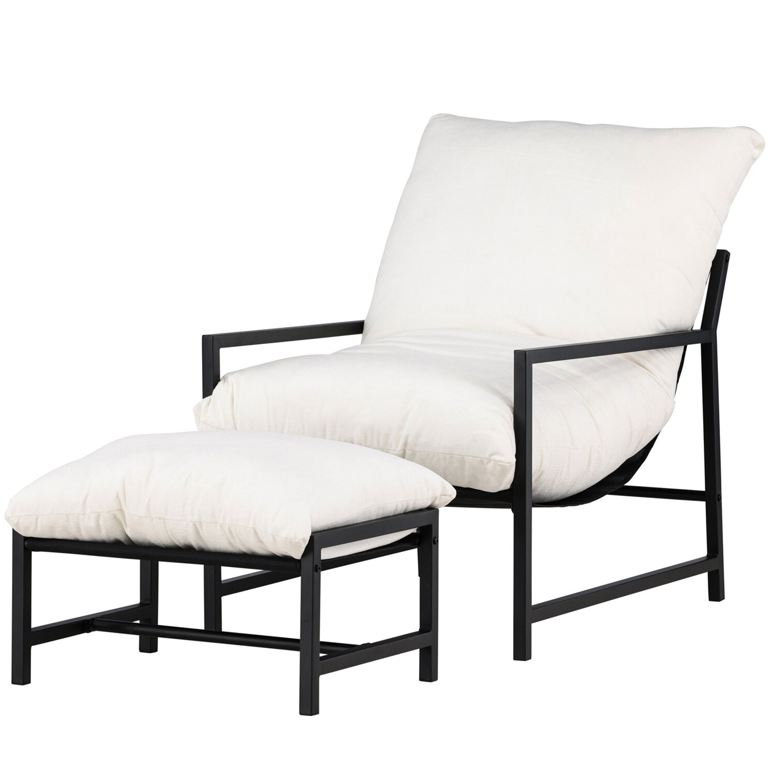 Venture Home Corso Loungestol Black/Beige