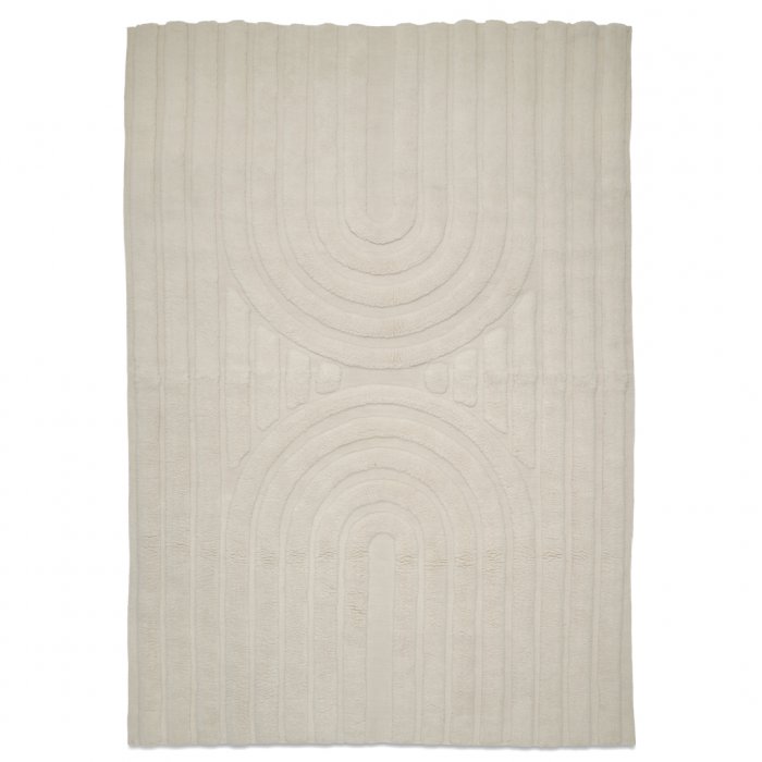 Classic Collection - Curve Ullmatta Ivory 250x350 - Vit