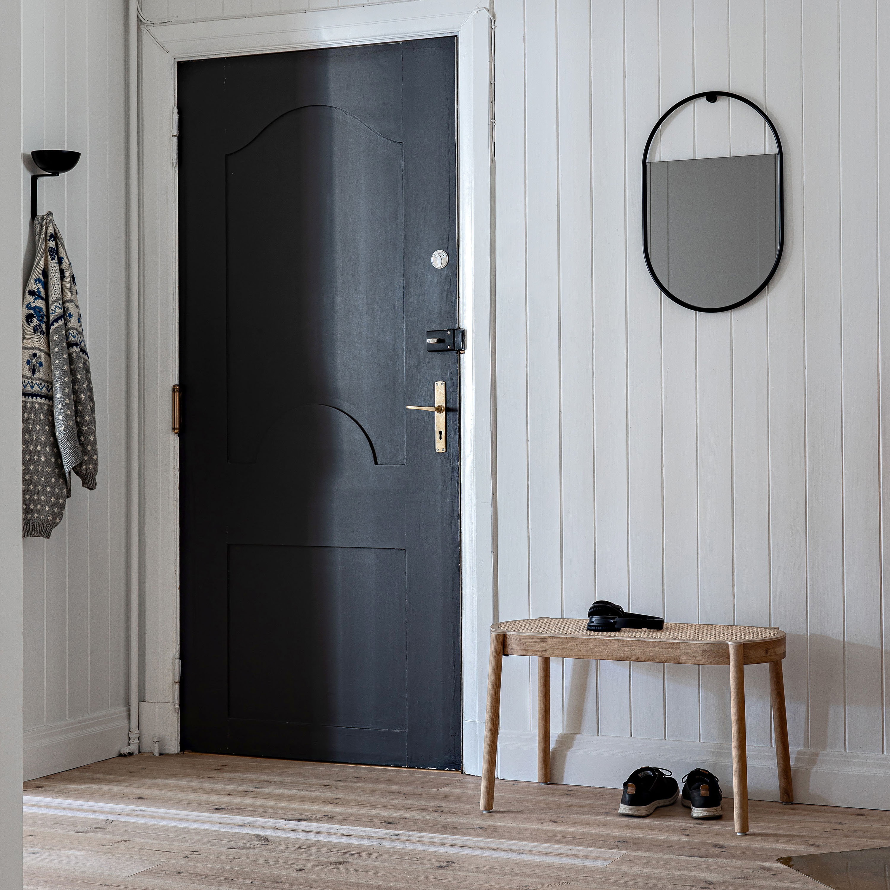 Northern Pal Bank Light Oiled Oak/Light Mesh 80cm