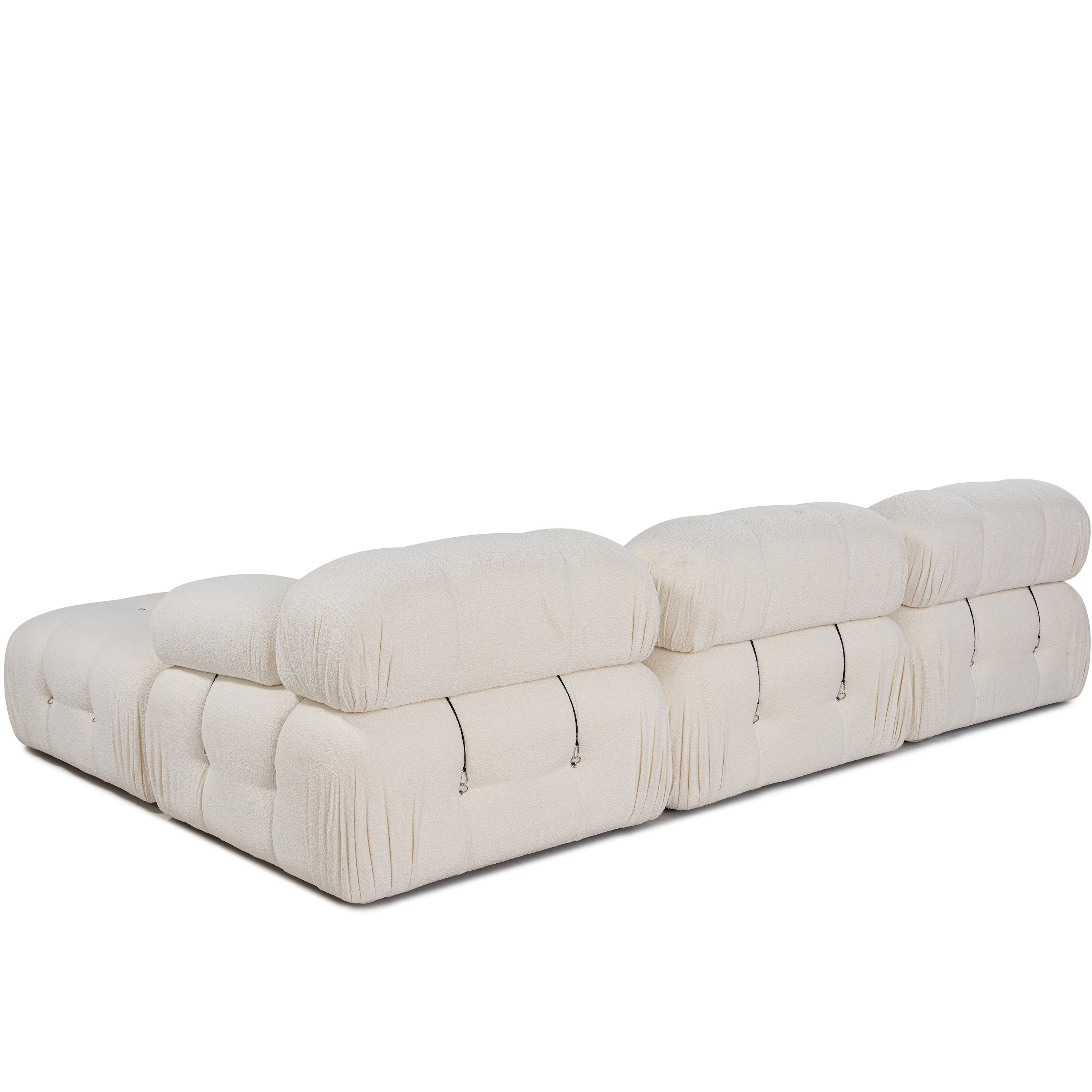 Sleepo Collection Blanca 3-istuttava Divaanisohva White Bouclé