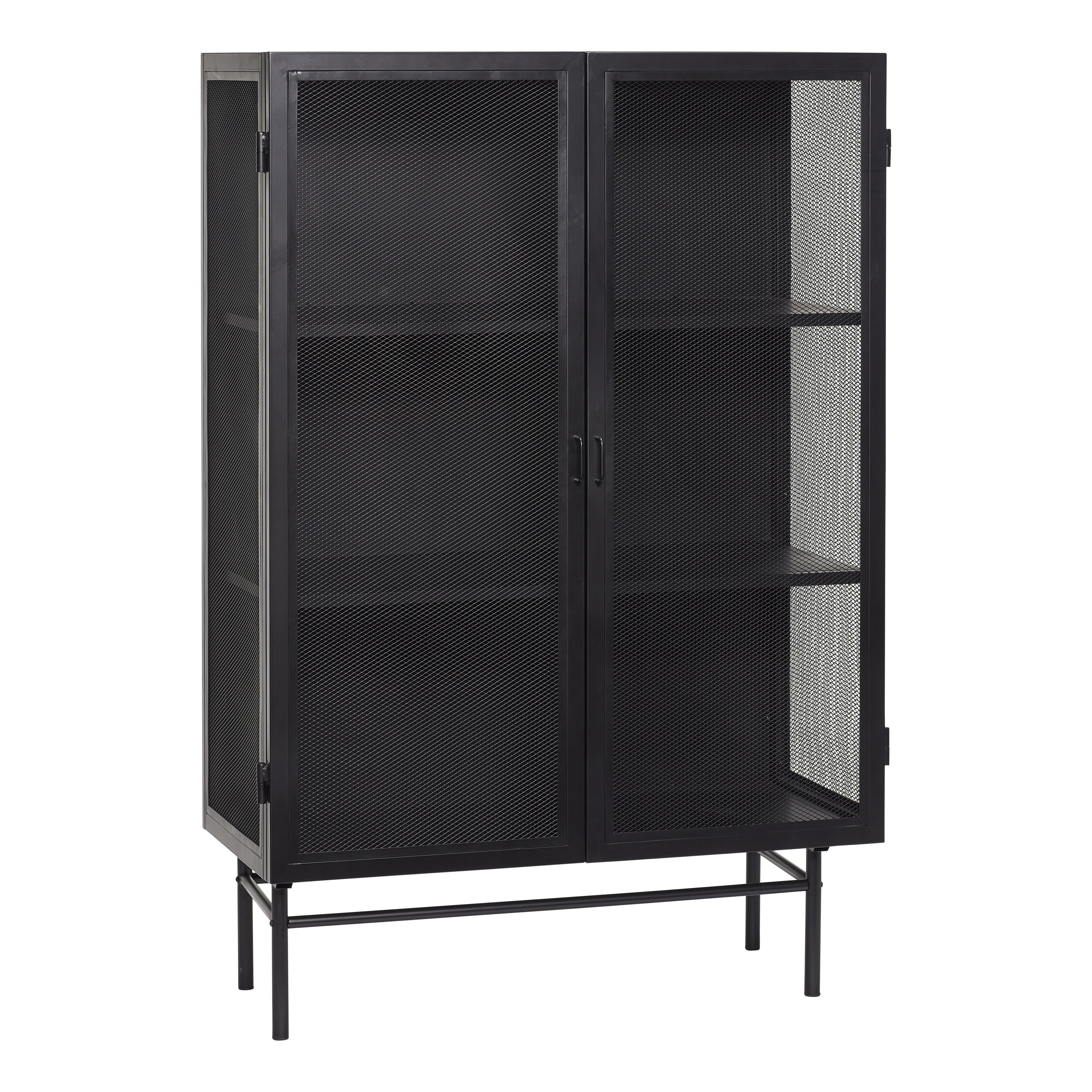 Hübsch - Edge Vitrinskåp 150cm - Svart