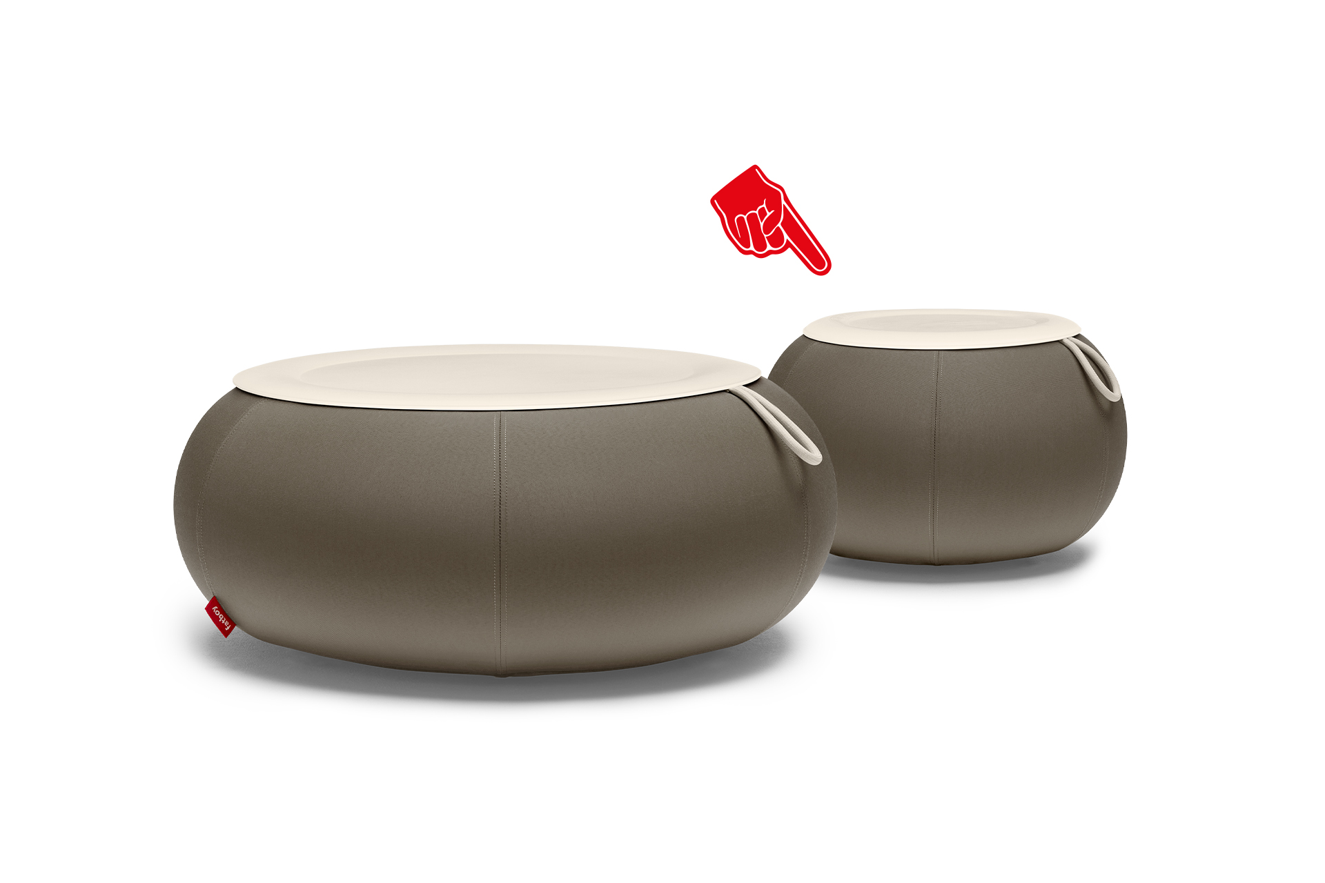 Fatboy Humpty Outdoor Sidobord Ash Ø65