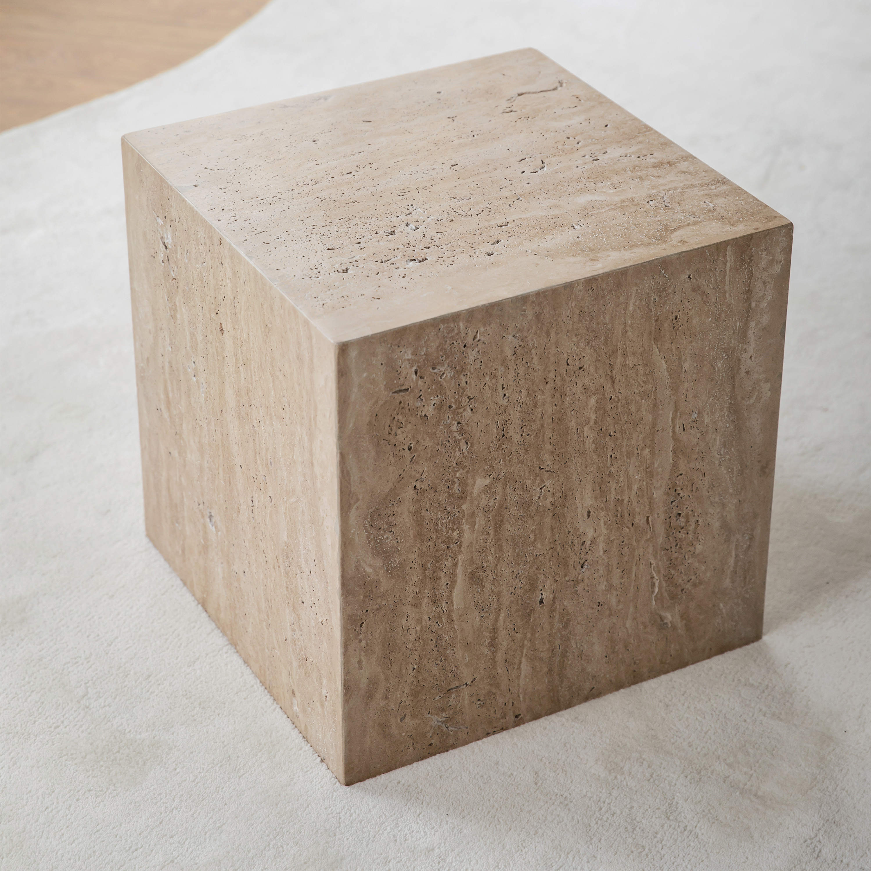 Sleepo Collection Tilly Sidobord Travertin 40cm