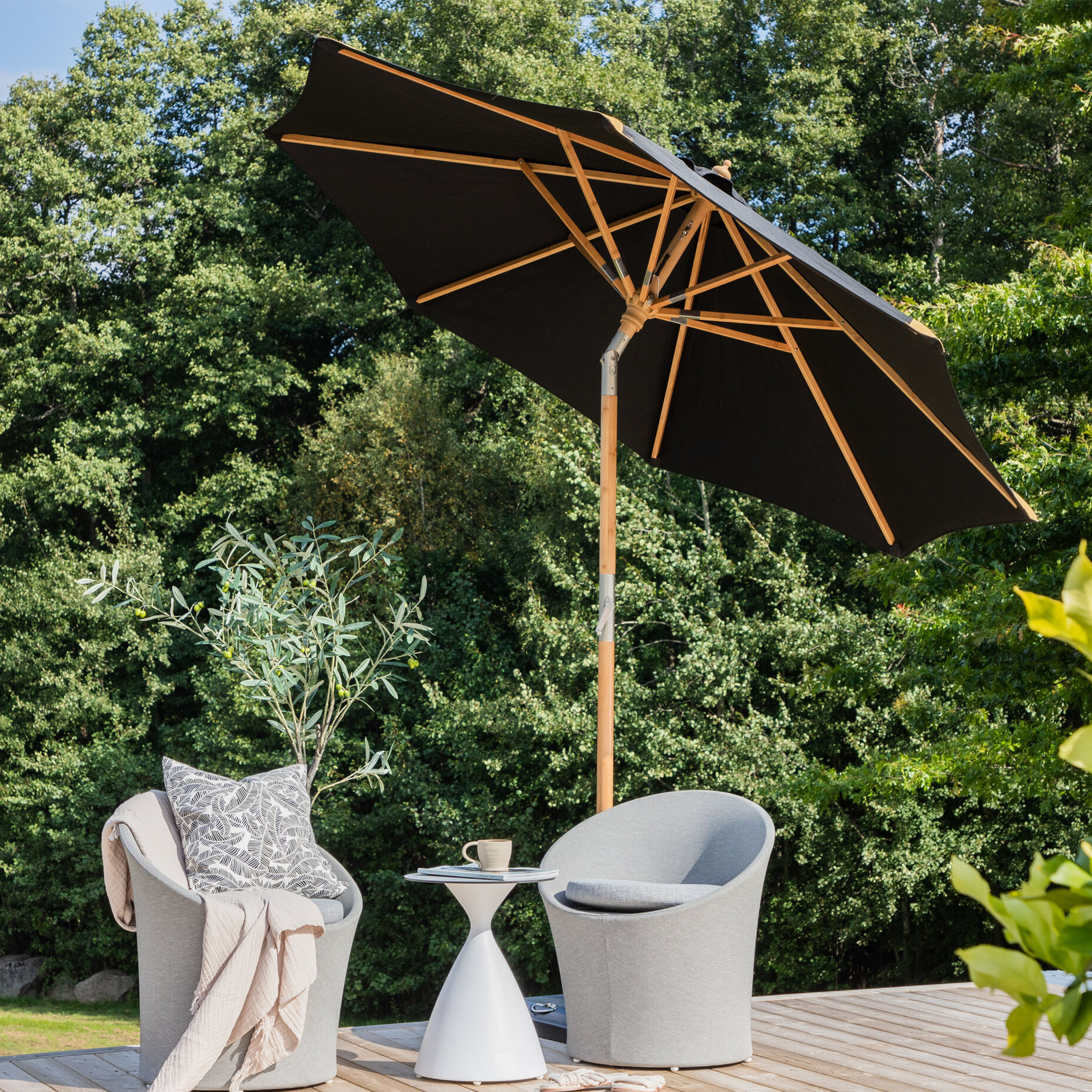 Venture Home Cerox Parasoll Black Ø270