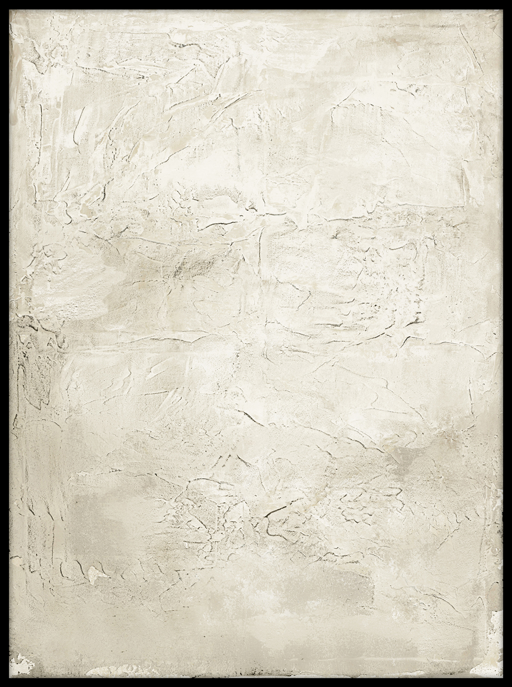 Malerifabrikken - Simple Living 3 Tavle Black Frame 90x120cm - Beige  - Bilder