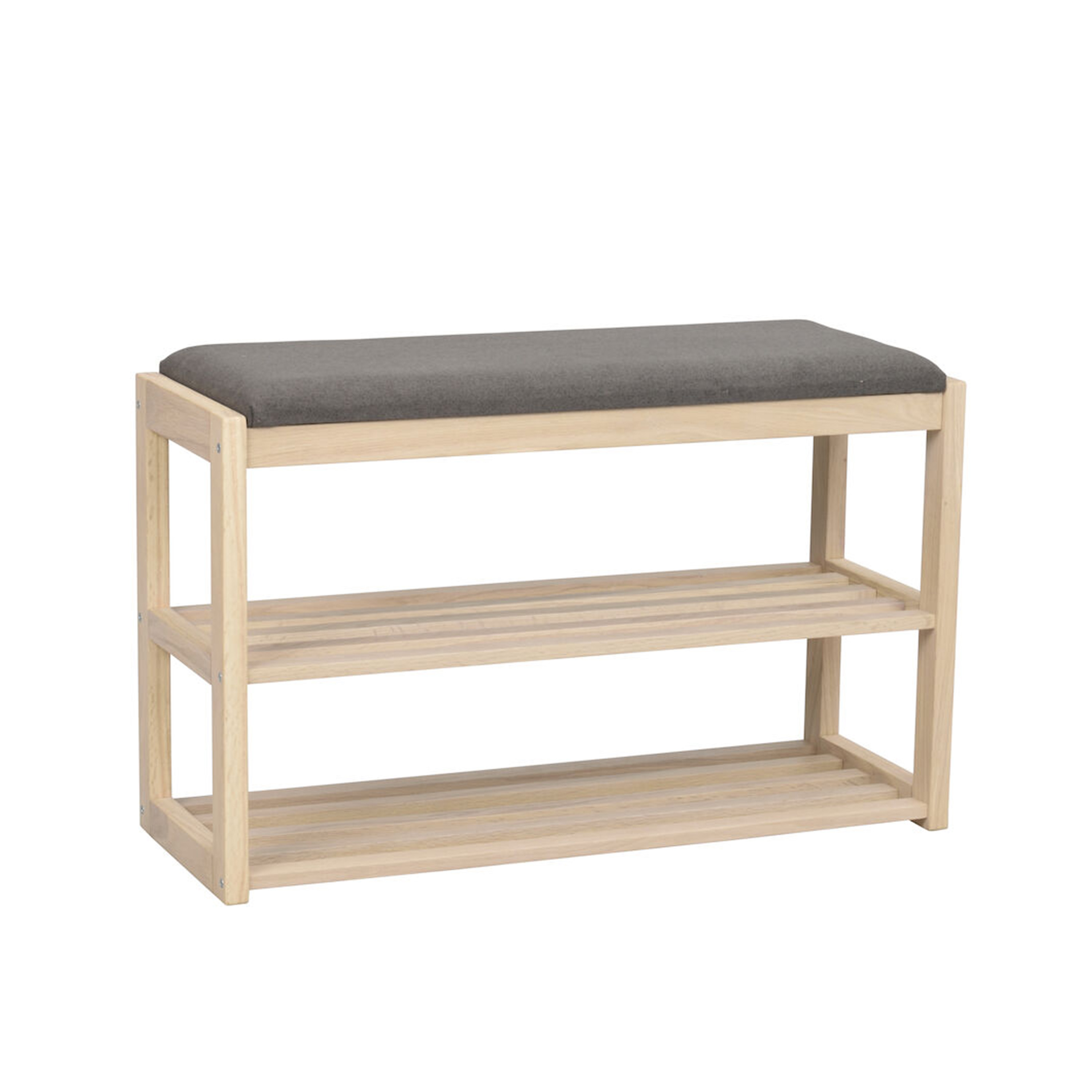 Confetti Skoställ/Sittbänk Vitpigmenterad/Mörkgrå