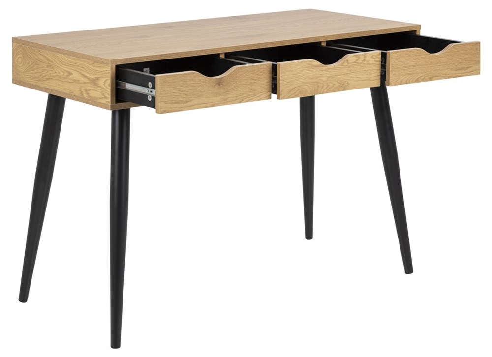 Nordic Home Molly Skrivbord Ek/Svart 110cm