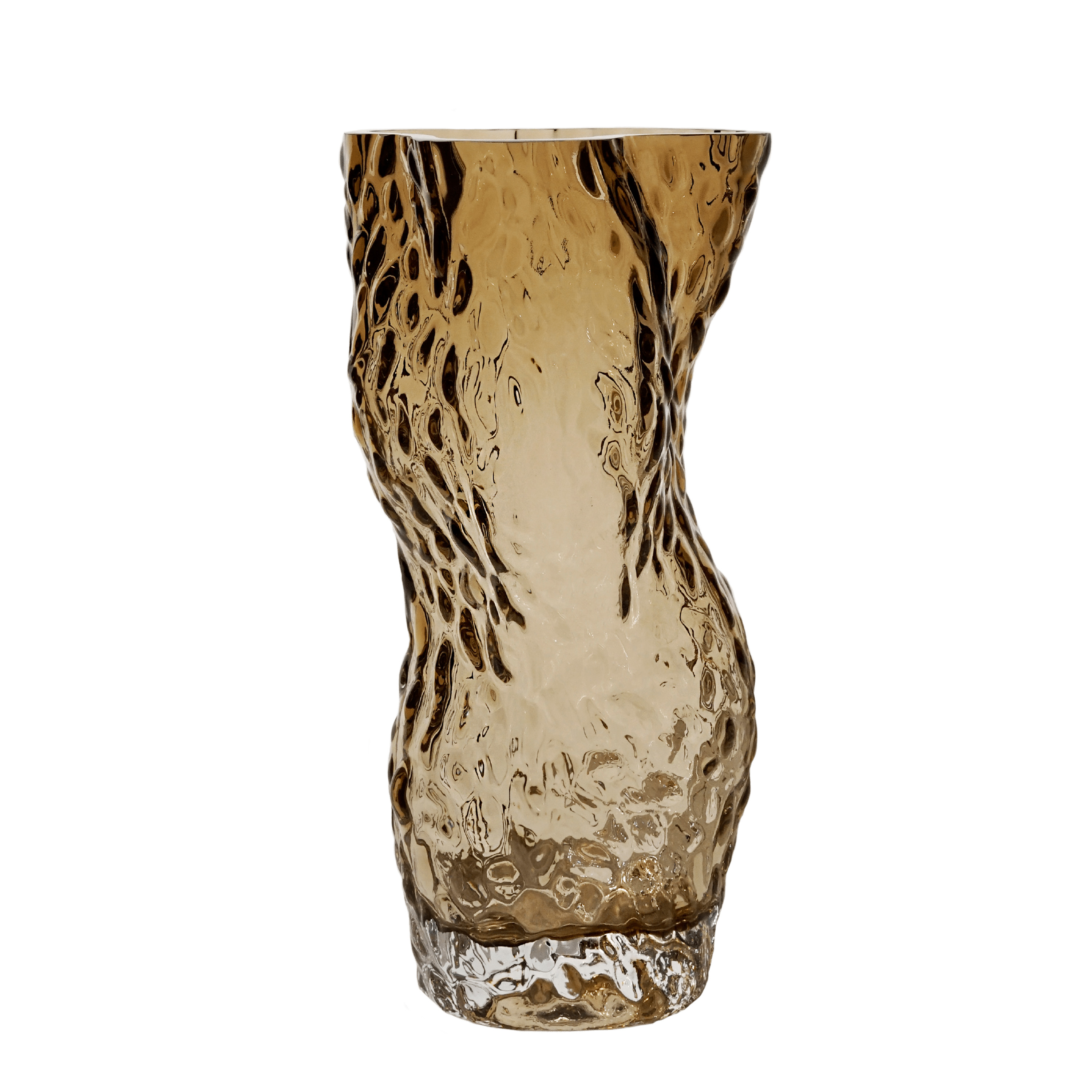 Hein Studio - Ostrea Rock Glass Maljakko Smoke 30cm Harmaa - Maljakot