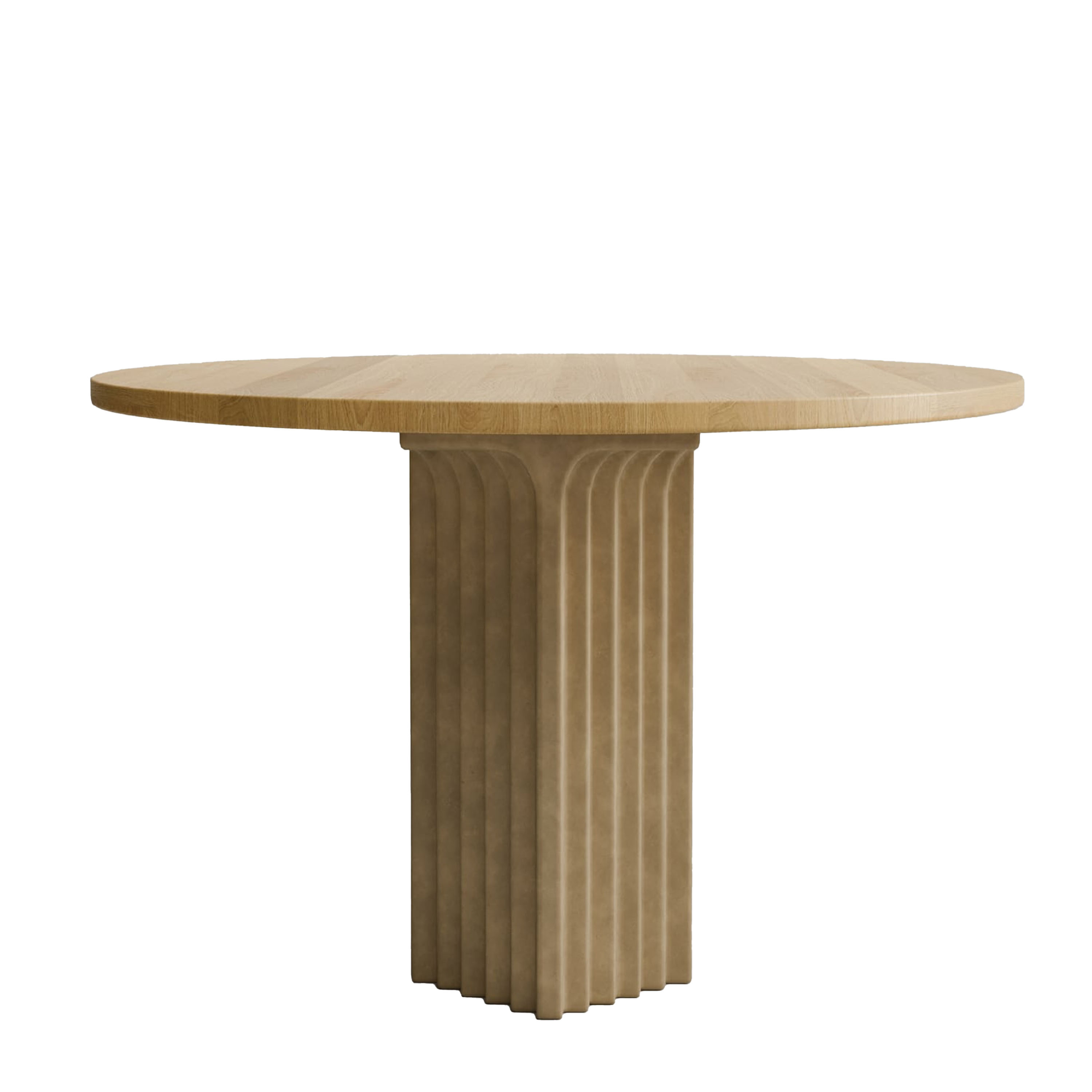 Arc Matbord Natural Oak Ø120