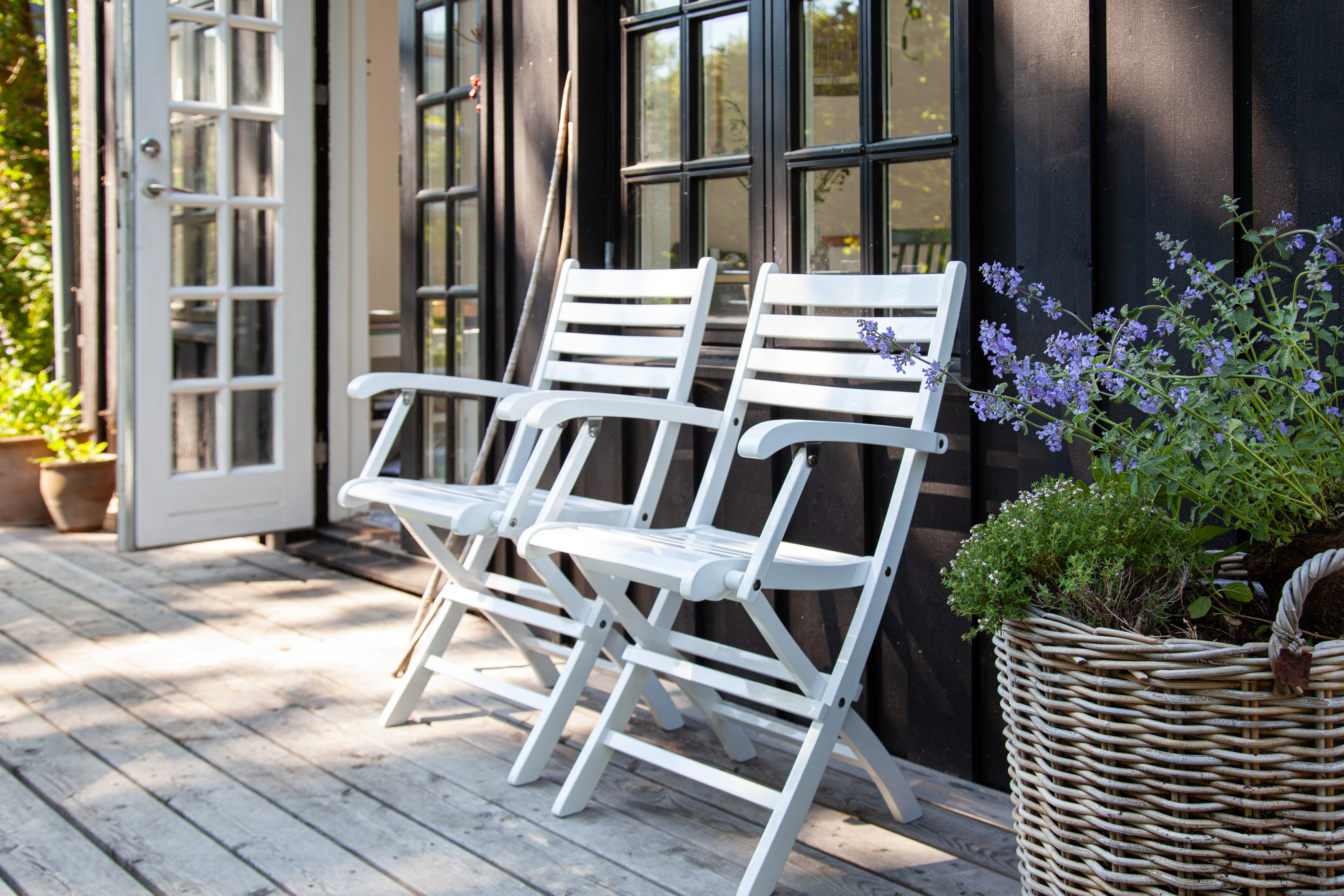 Cinas York Fällstol Vit