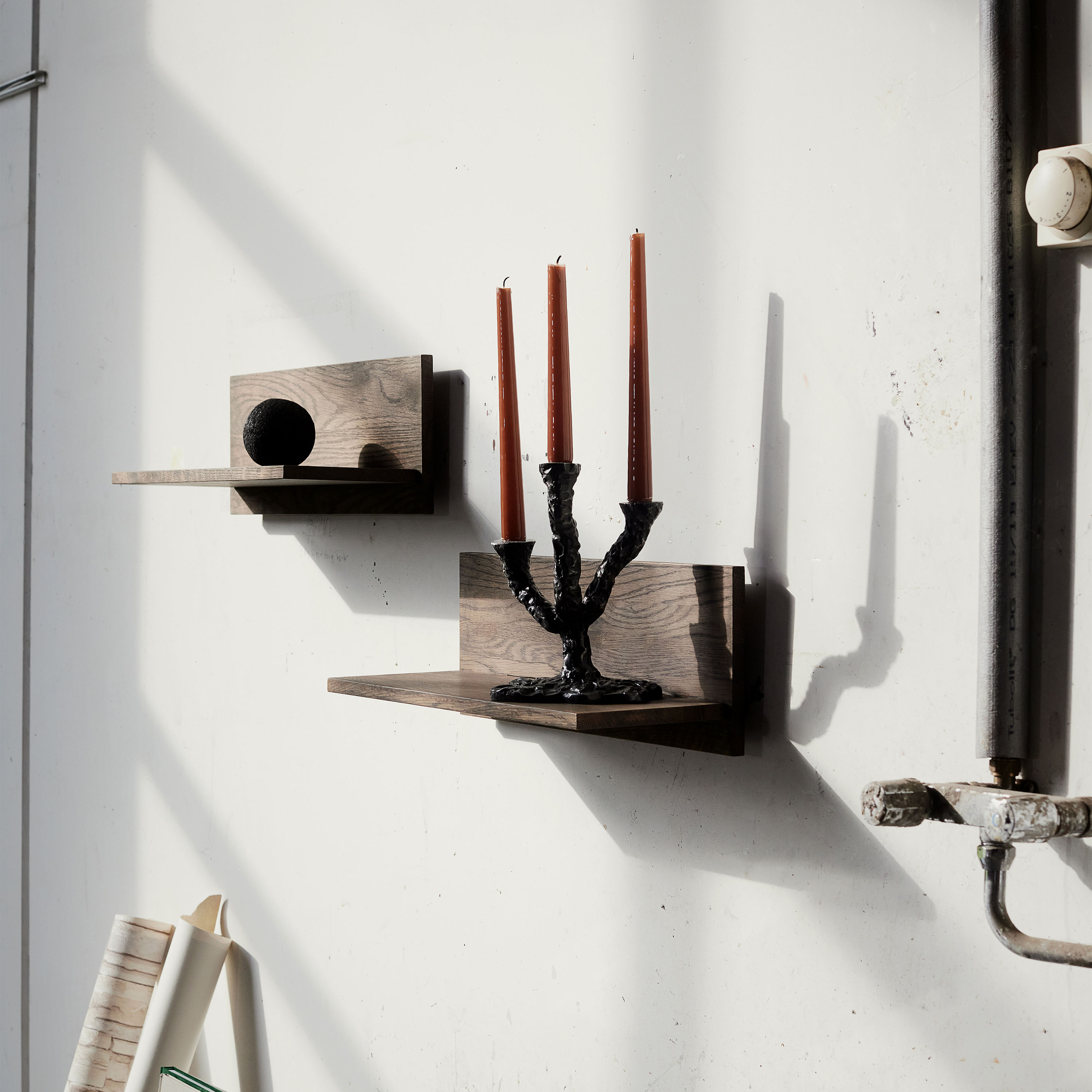 Muubs Tokyo Wandregal Dark Oil Oak 50x18