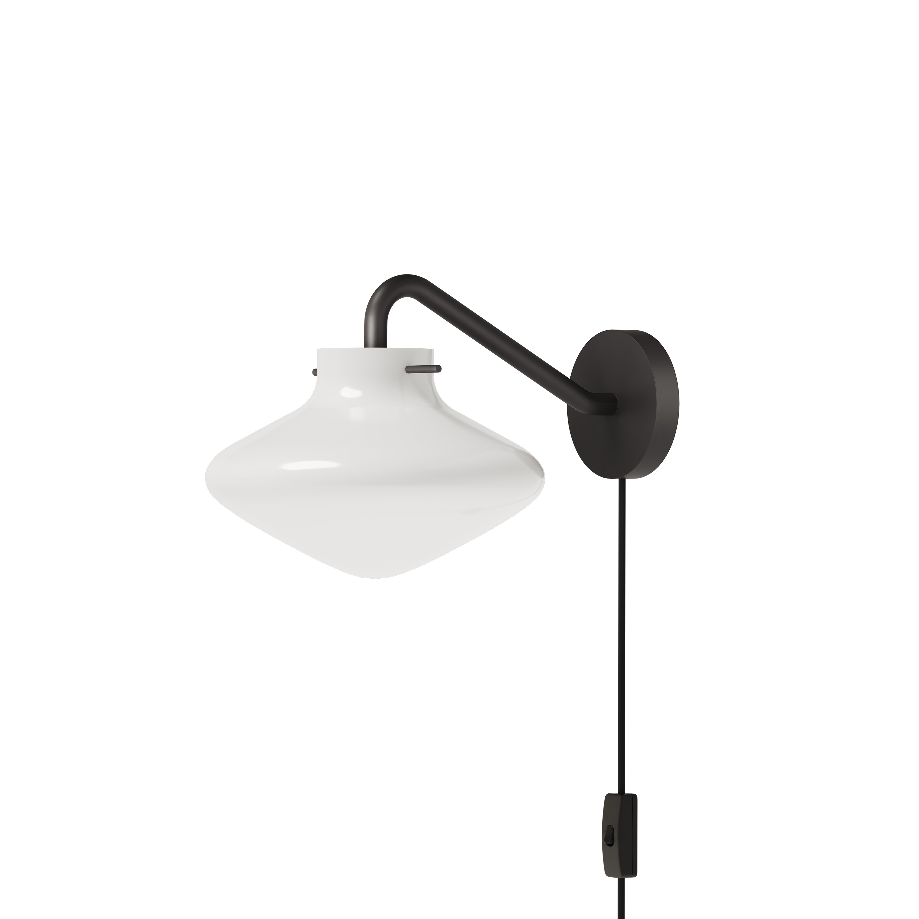 LYFA Repose Vegglampe Black 16cm
