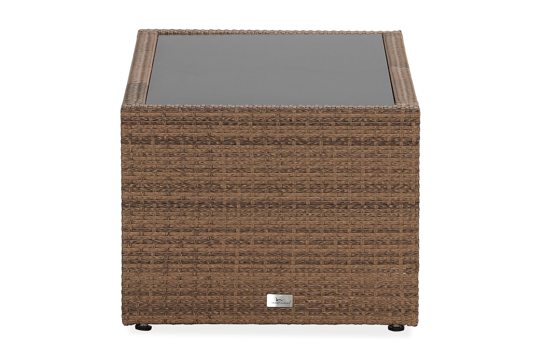 Nordic Outdoor Bora Soffbord m Hylla  Sand 113cm