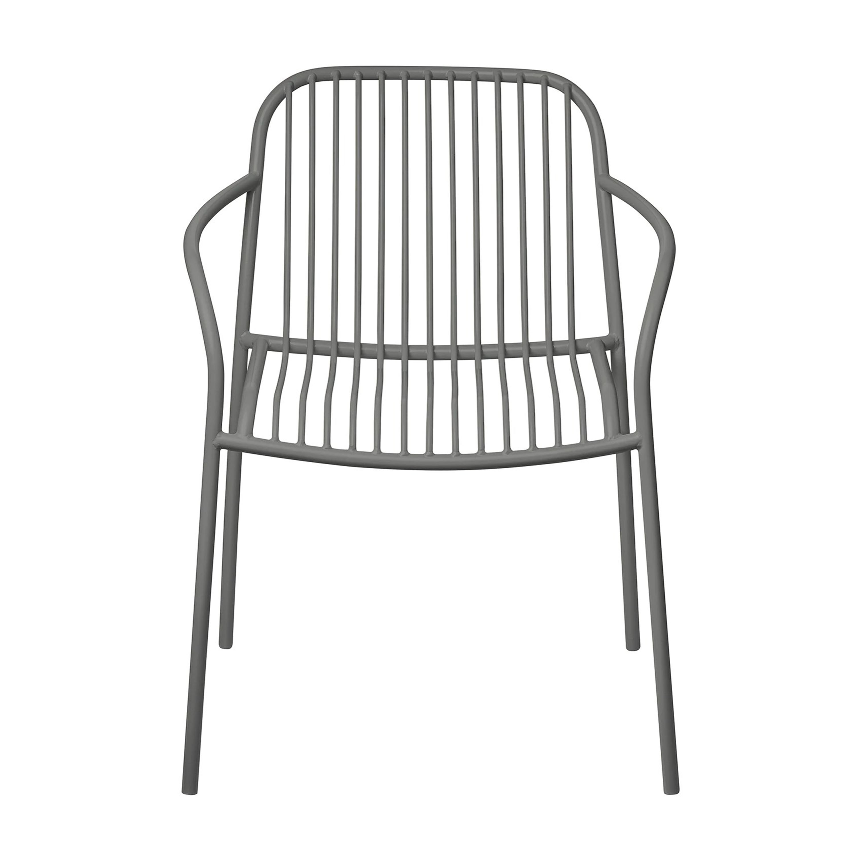 Blomus - Yua Wire Utomhus Karmstol Granite Gray - Grå