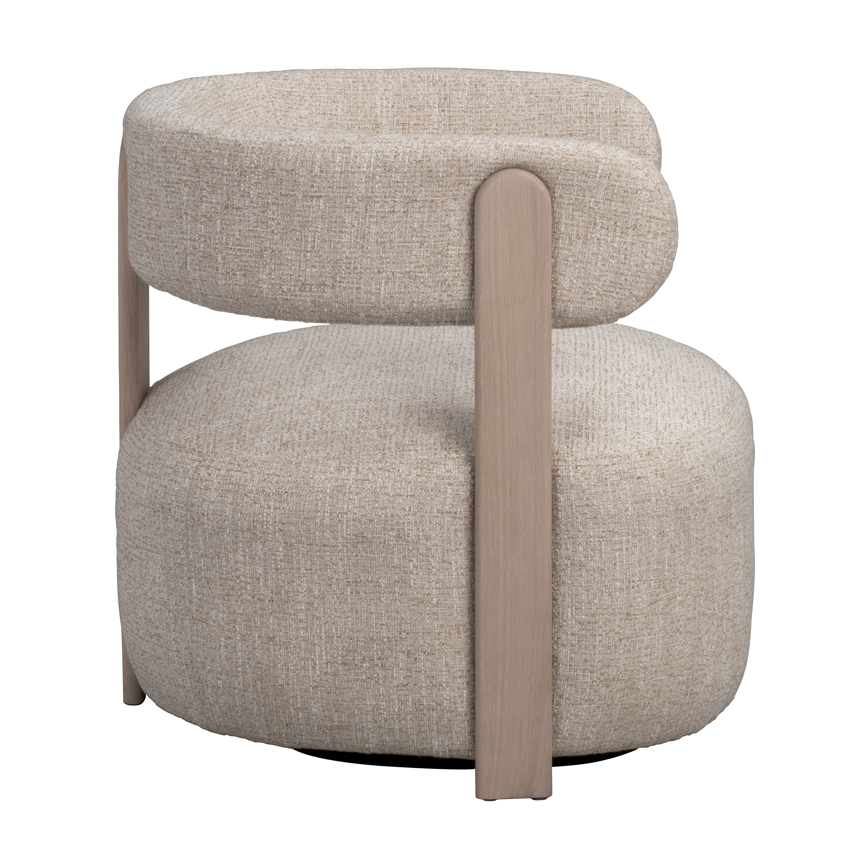 Rowico Home Jenison Loungesessel Hellbeige/Weißpigmentiert