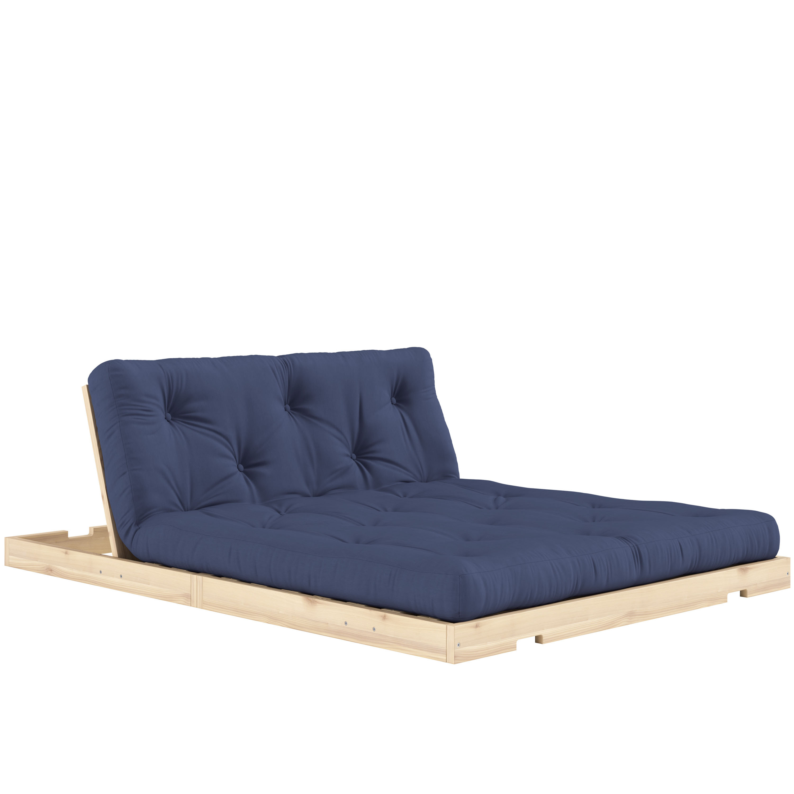 Karup Design Flip Vuodesohva Raw patjalla Petrol Blue 140x200