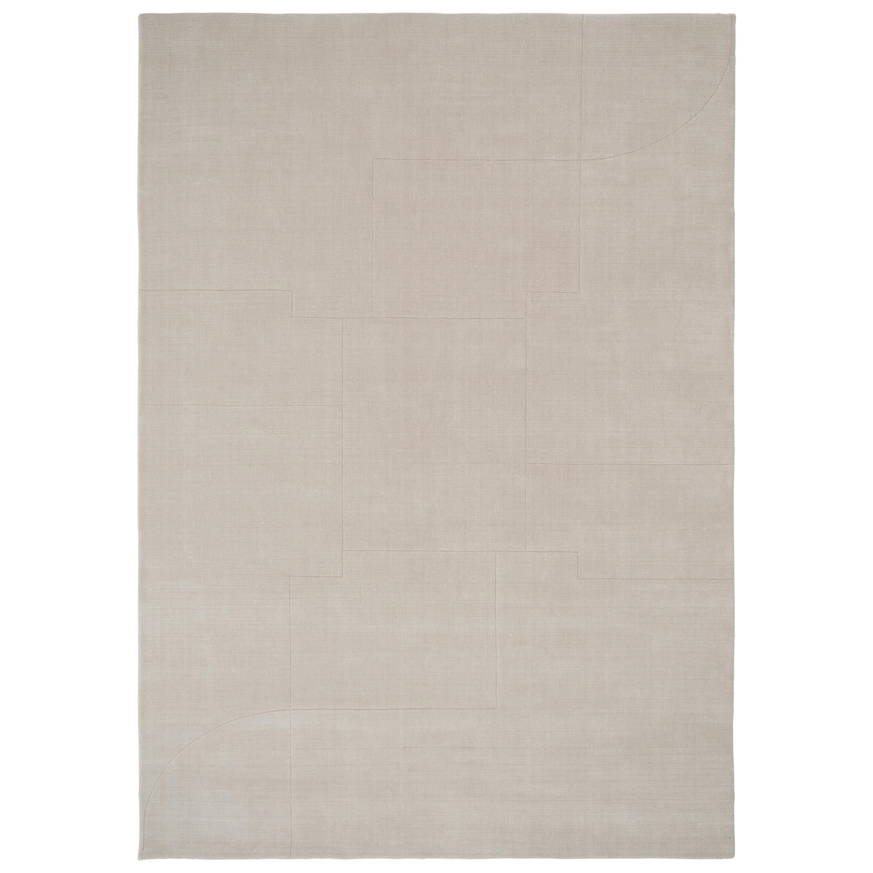 Geometric Maze Ullmatta Beige 250x350