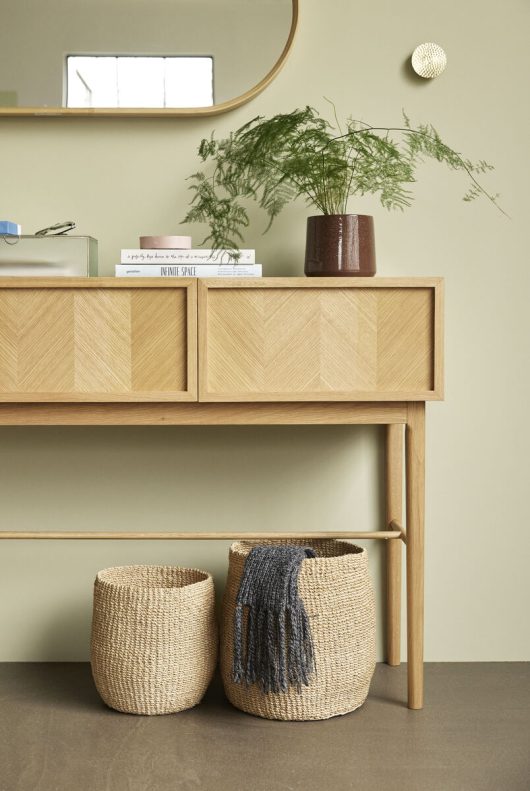 Hübsch Herringbone Skjenk Natur 150cm