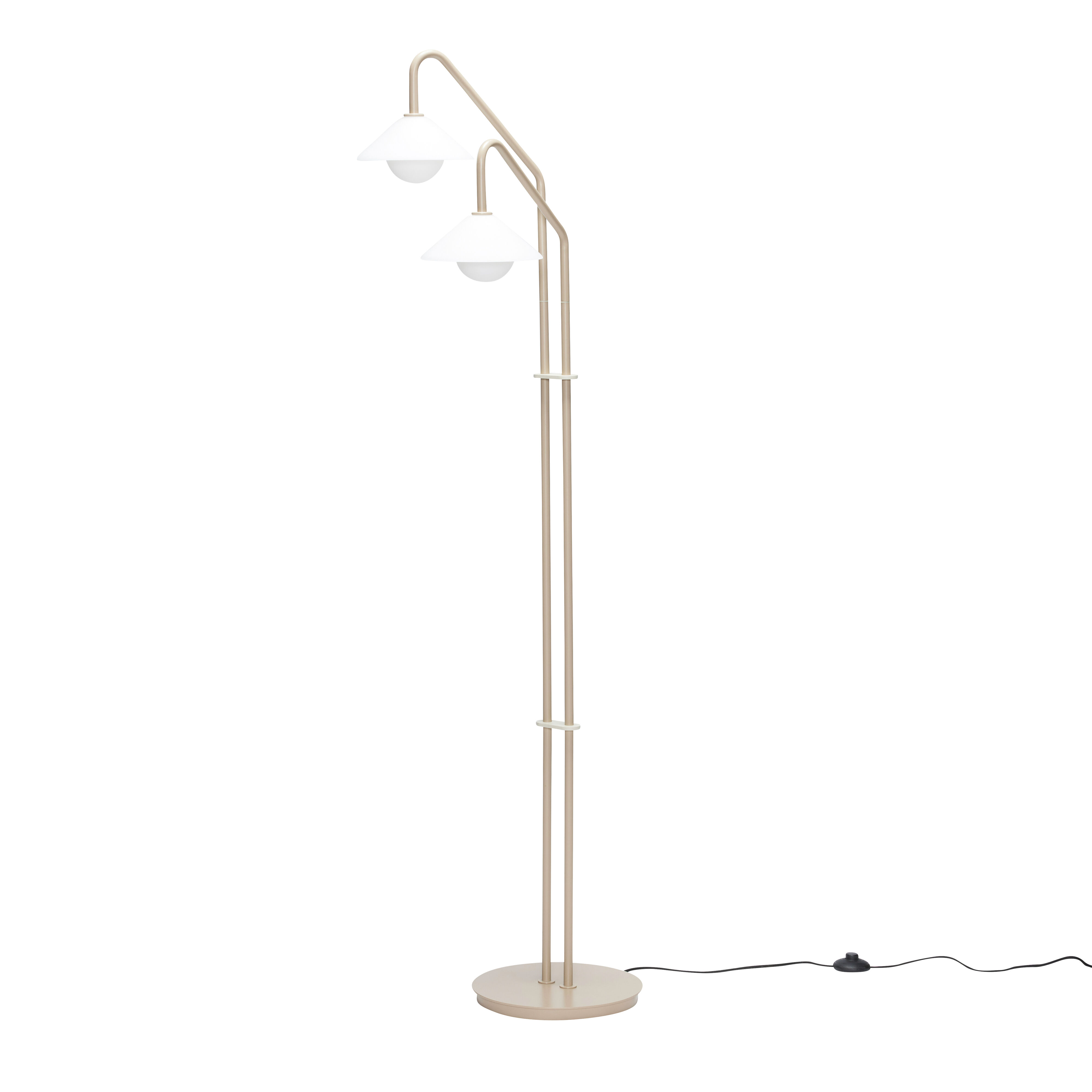 Hübsch Como Golvlampa Beige 165cm
