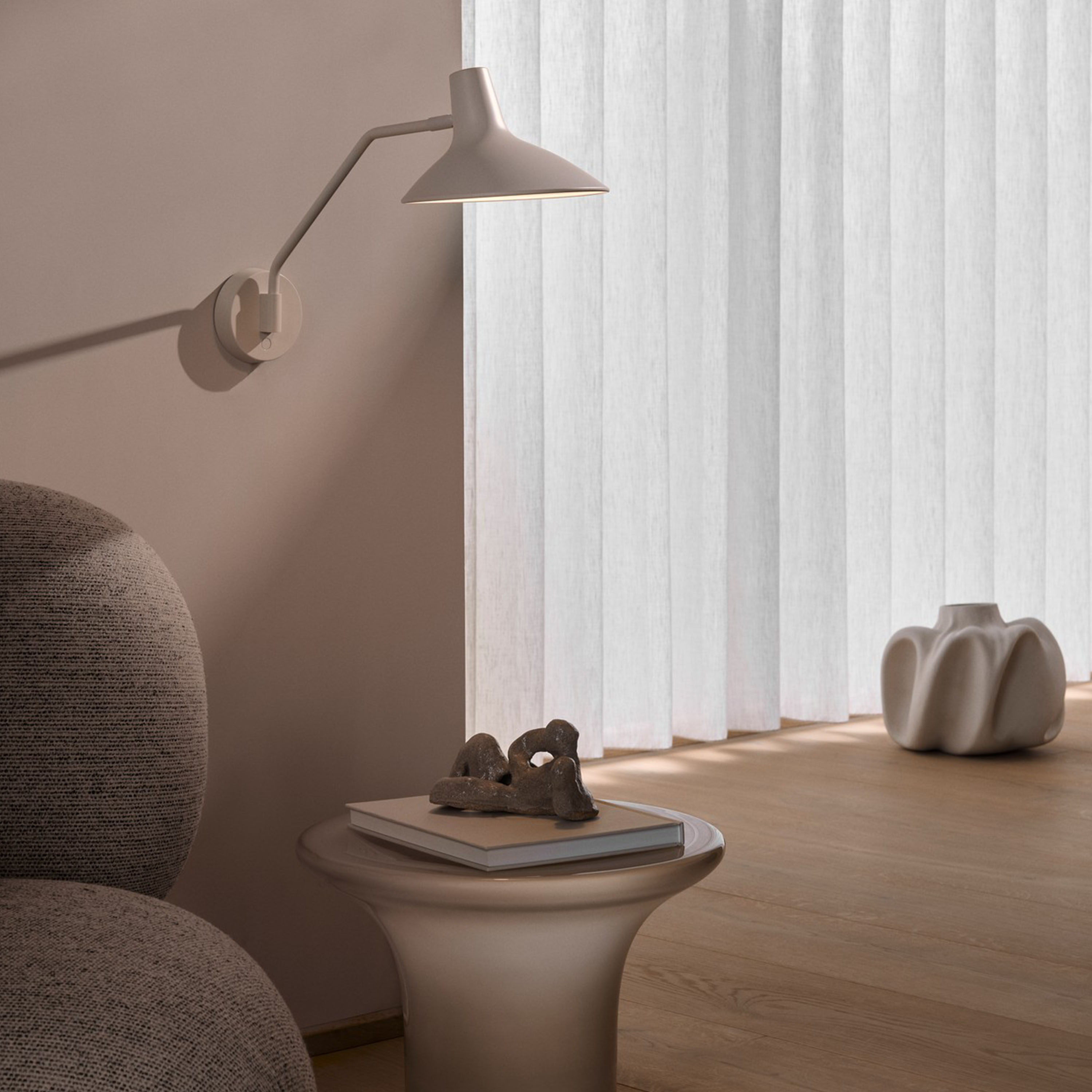 Design For The People Darci Vägglampa Sand 36cm